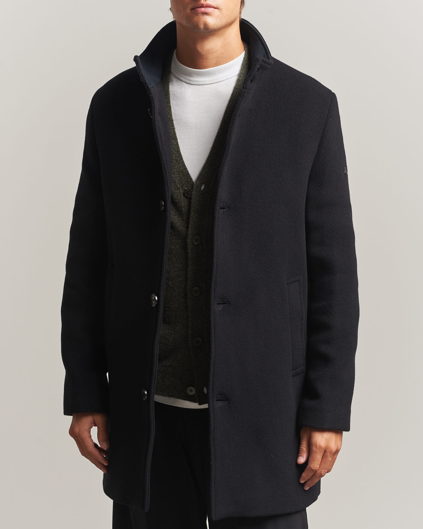 Heren | Jassen | J.Lindeberg | Lexon Wool Coat Black