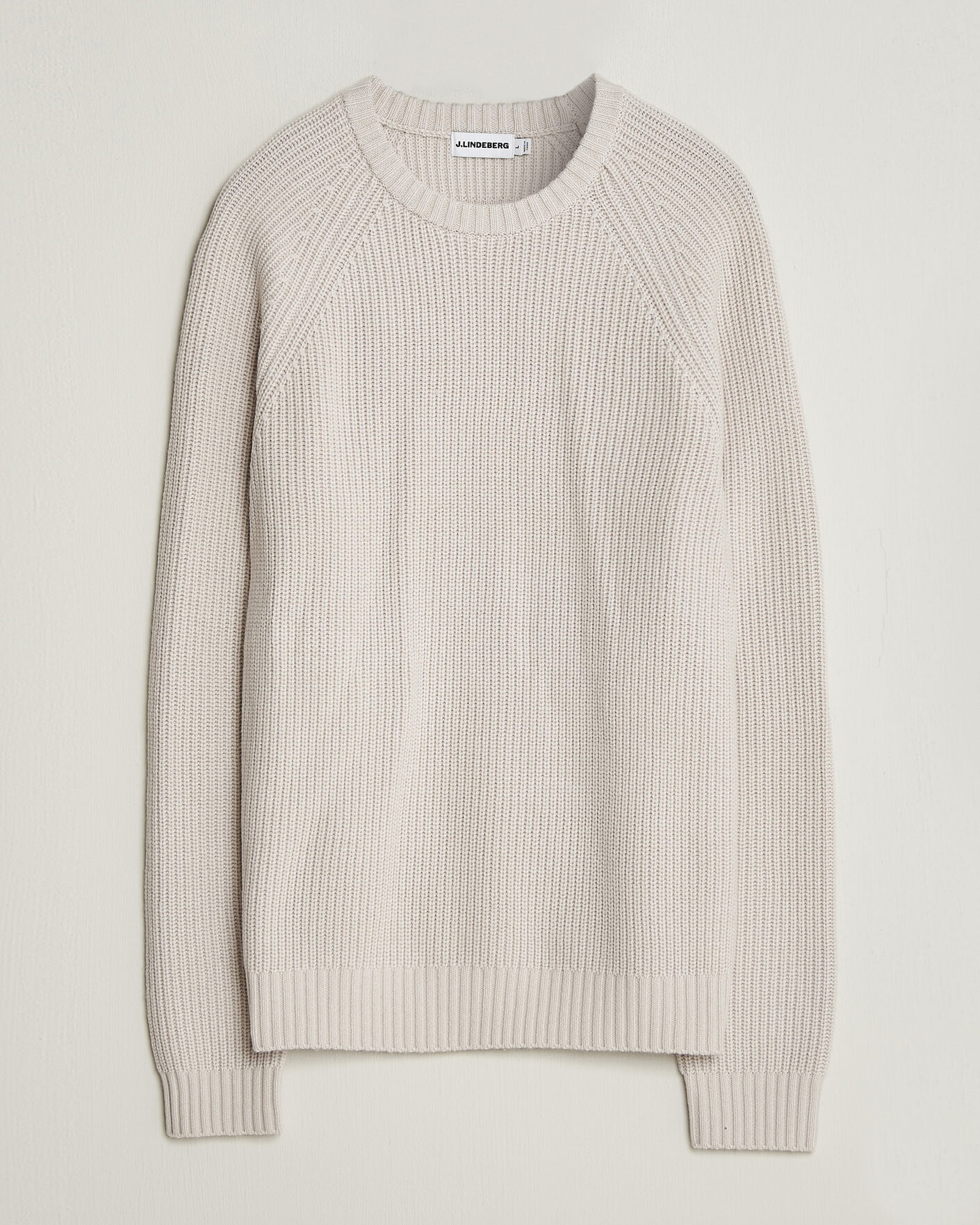 Heren | Truien | J.Lindeberg | Hallow Wool Blend Knitted Sweater Moonbeam