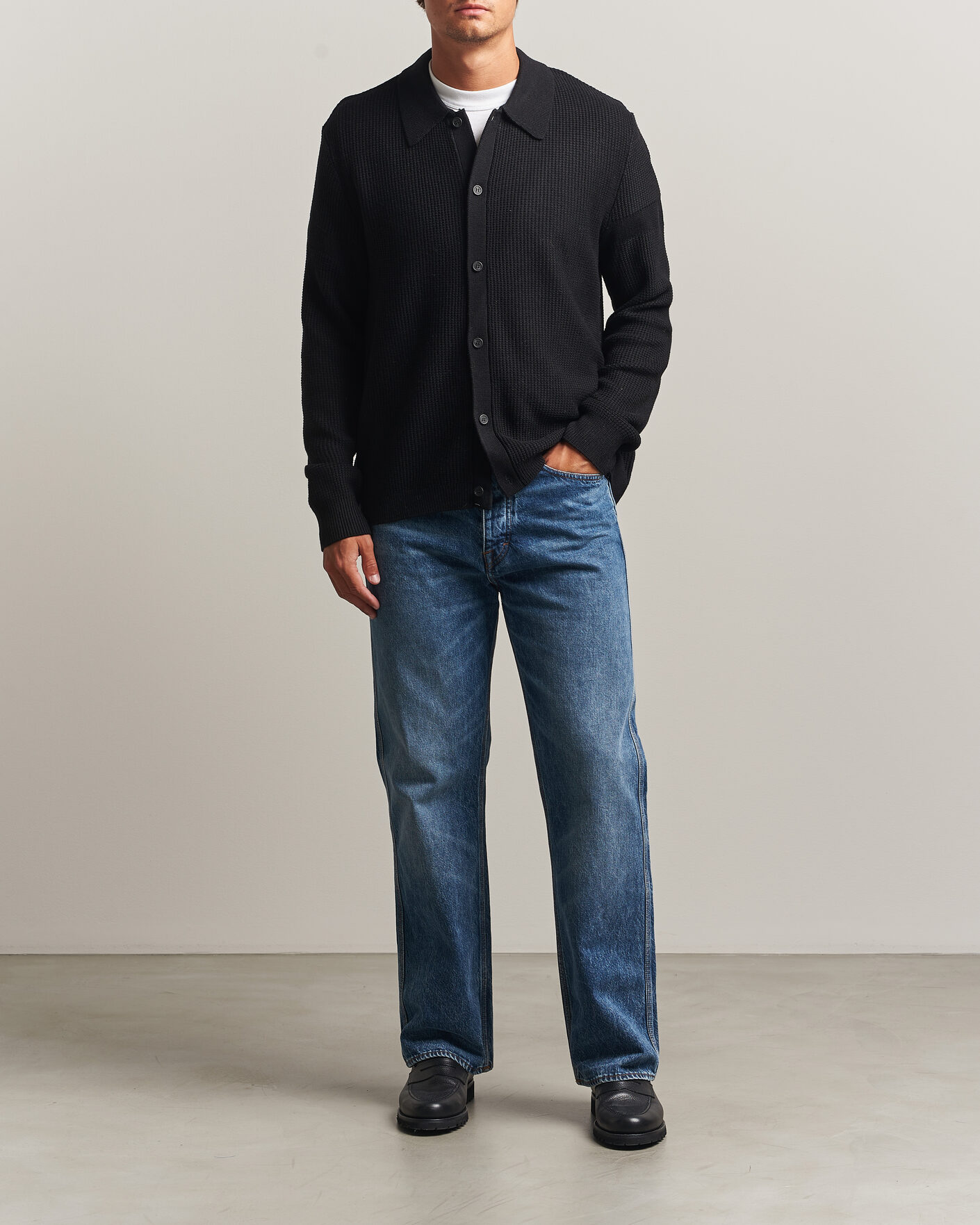 Heren | Truien | J.Lindeberg | Willem Knitted Cardigan Black