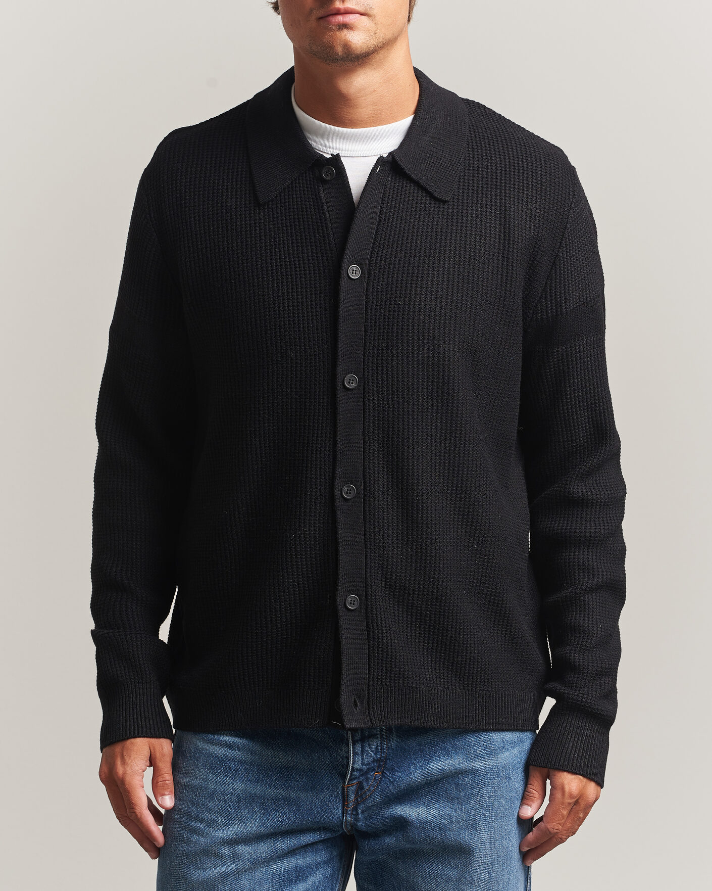 Heren | Truien | J.Lindeberg | Willem Knitted Cardigan Black