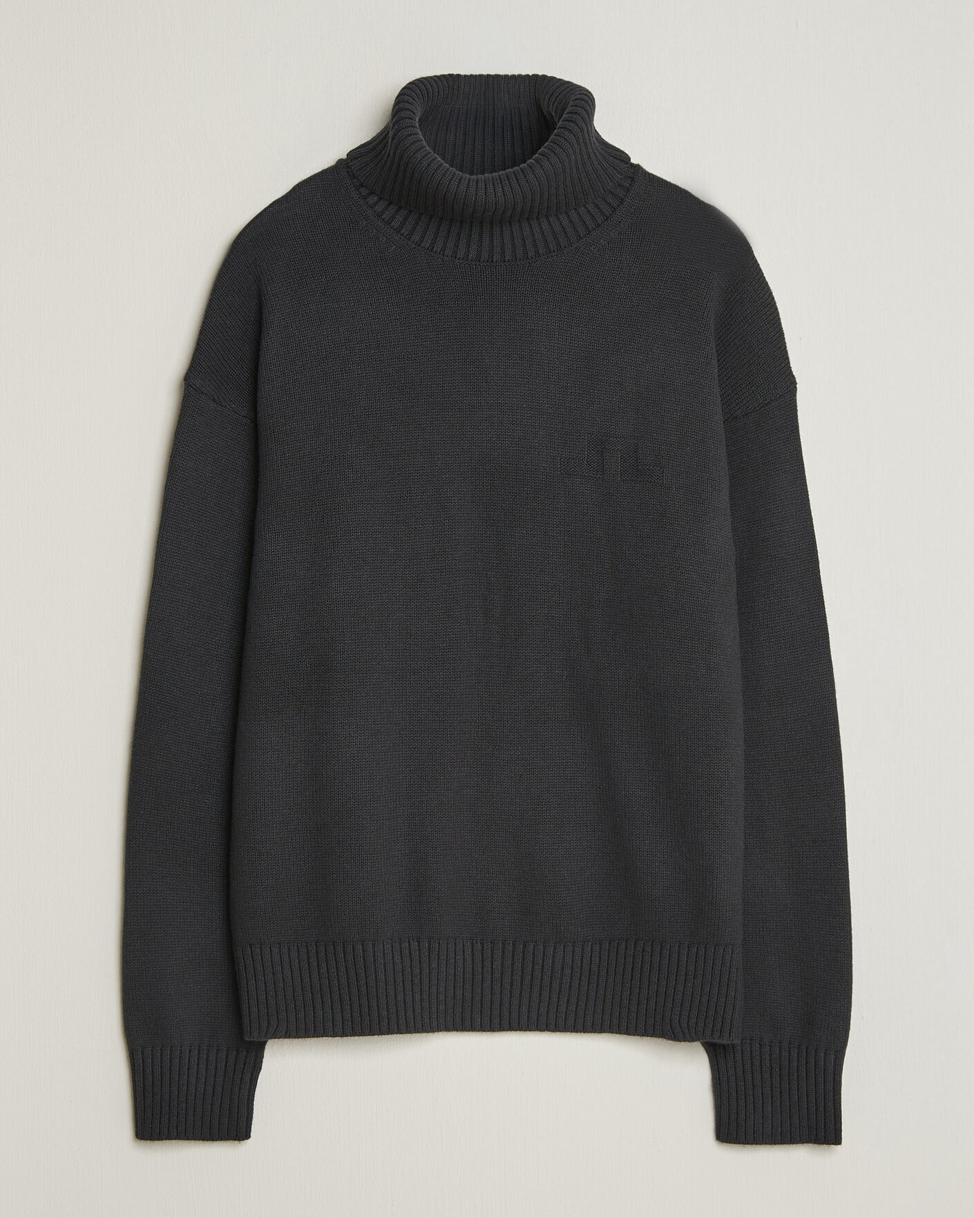 Heren | Truien | J.Lindeberg | Eddy Wool/Cotton Knitted Turtleneck Black