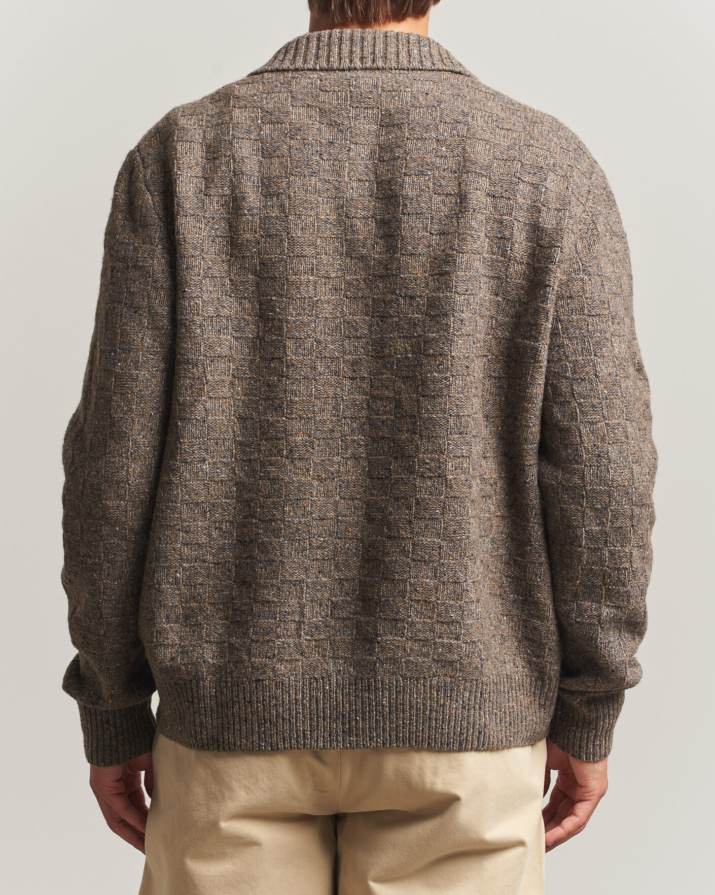 Heren | Truien | Forét | Area Wool Cardigan Jacket Taupe