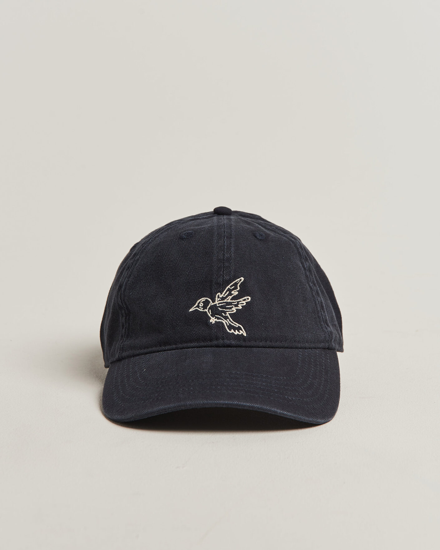 Heren | Hoeden en petten | Forét | Bird Washed Herringbone Cap Navy