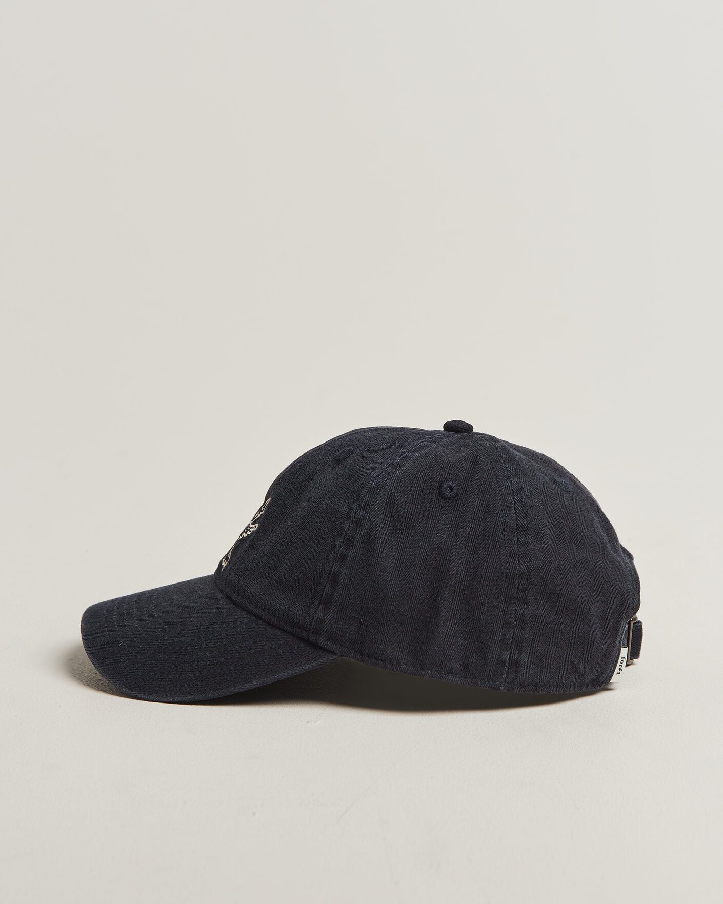 Heren | Hoeden en petten | Forét | Bird Washed Herringbone Cap Navy