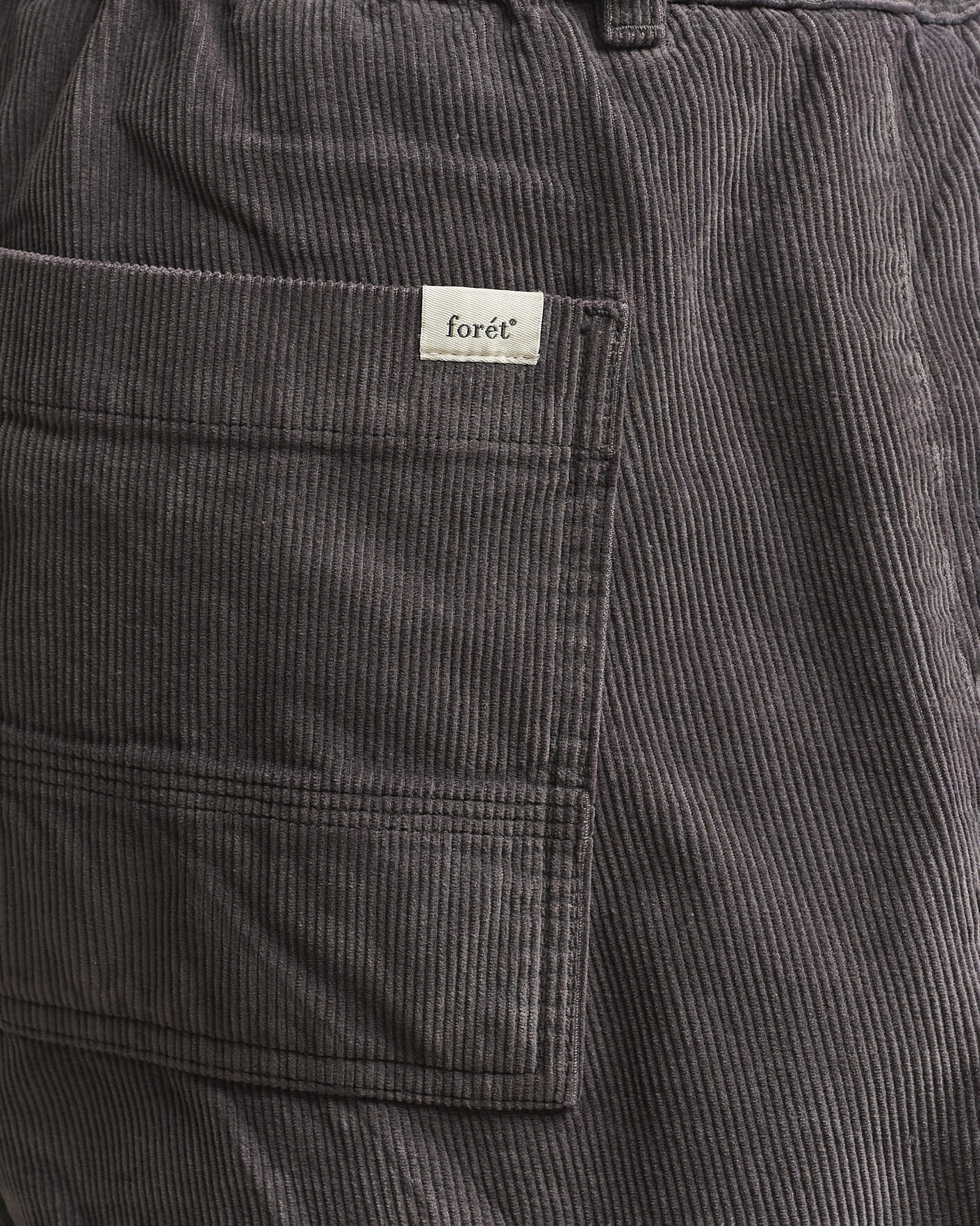 Heren | Broeken | Forét | Clay Corduroy Pants Grey