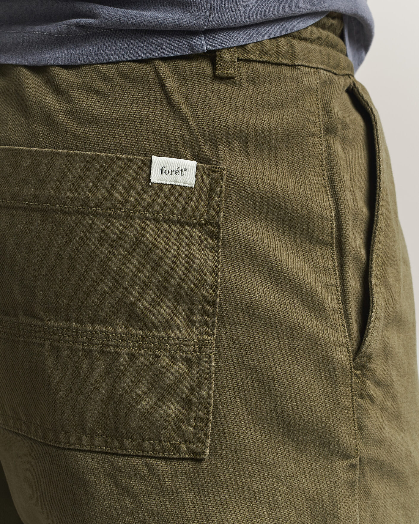 Heren | Broeken | Forét | Clay Twill Pants Army