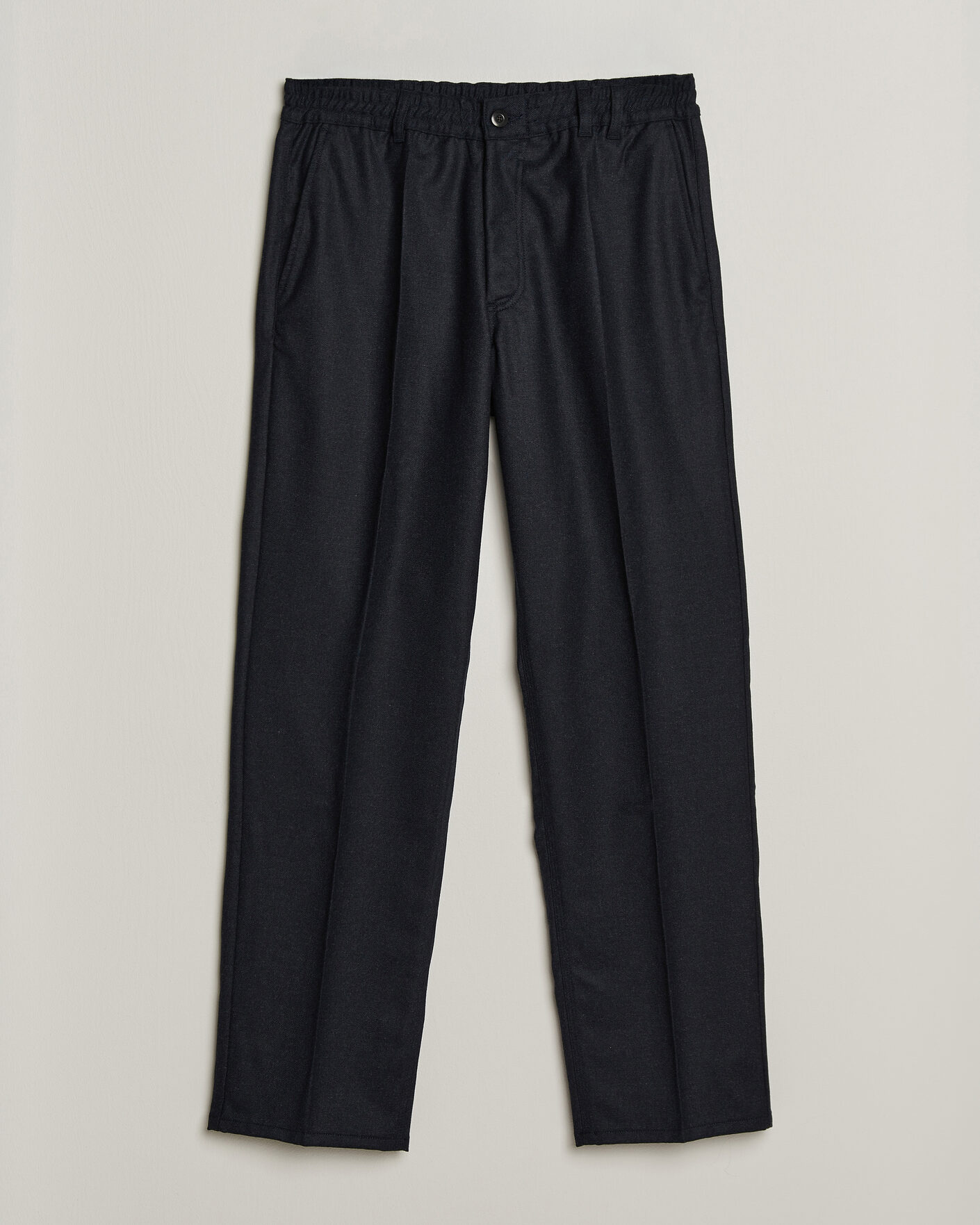 Heren | Broeken | Forét | Clay Wool Pants Navy