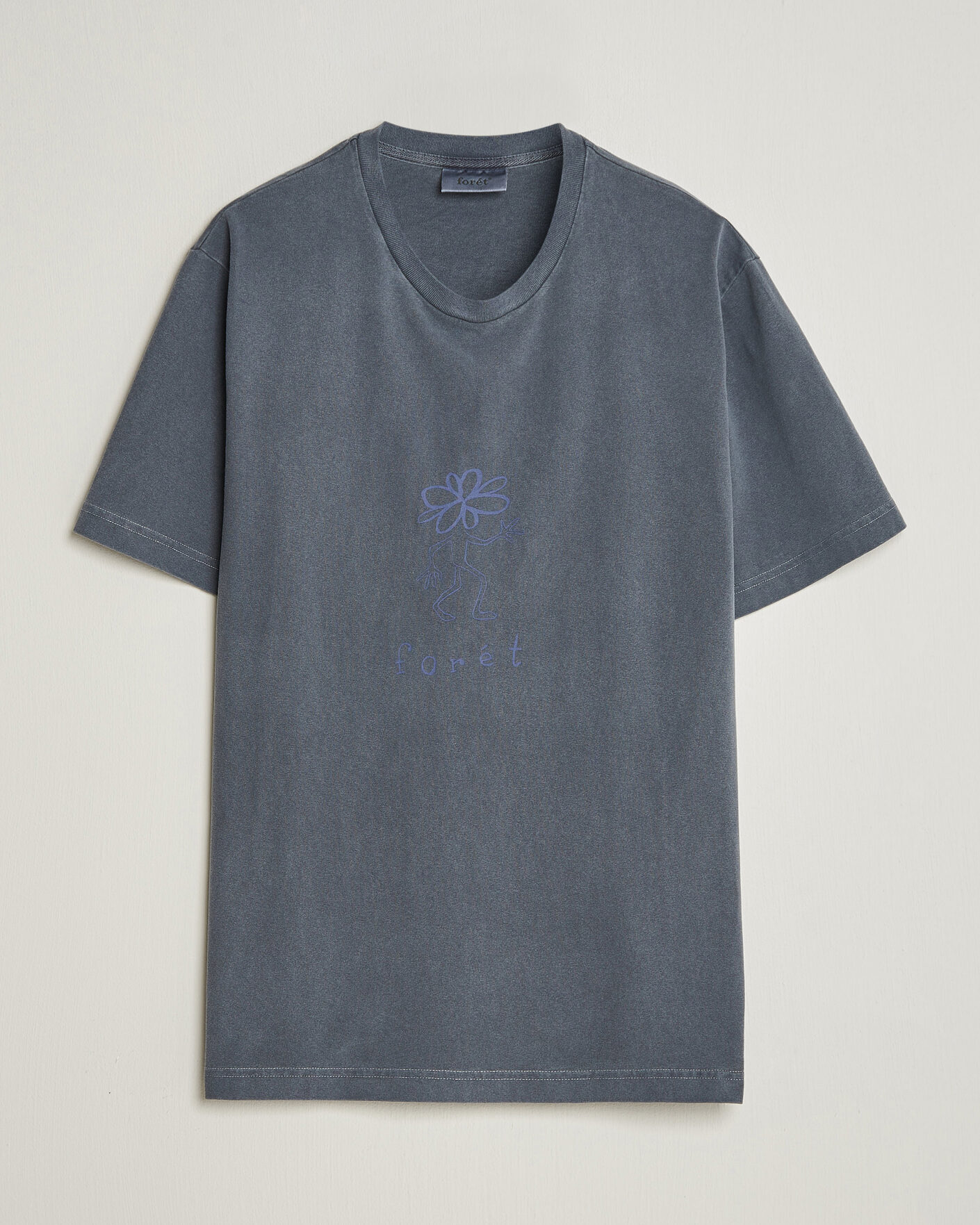 Heren | T-shirts | Forét | Clover T-Shirt Navy