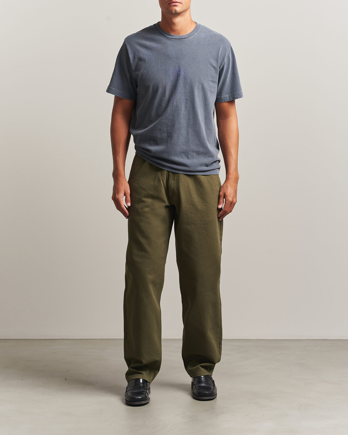 Heren | T-shirts | Forét | Clover T-Shirt Navy