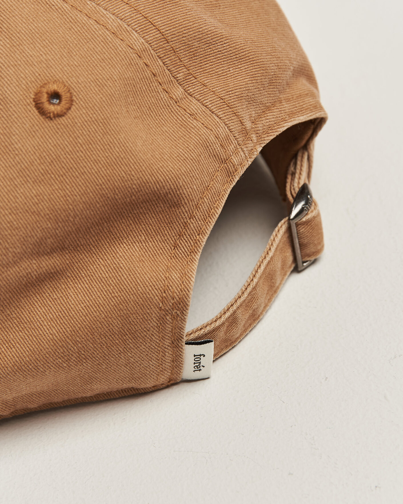 Heren | Hoeden en petten | Forét | Hawk Washed 2-Tone Cap Khaki/Brown