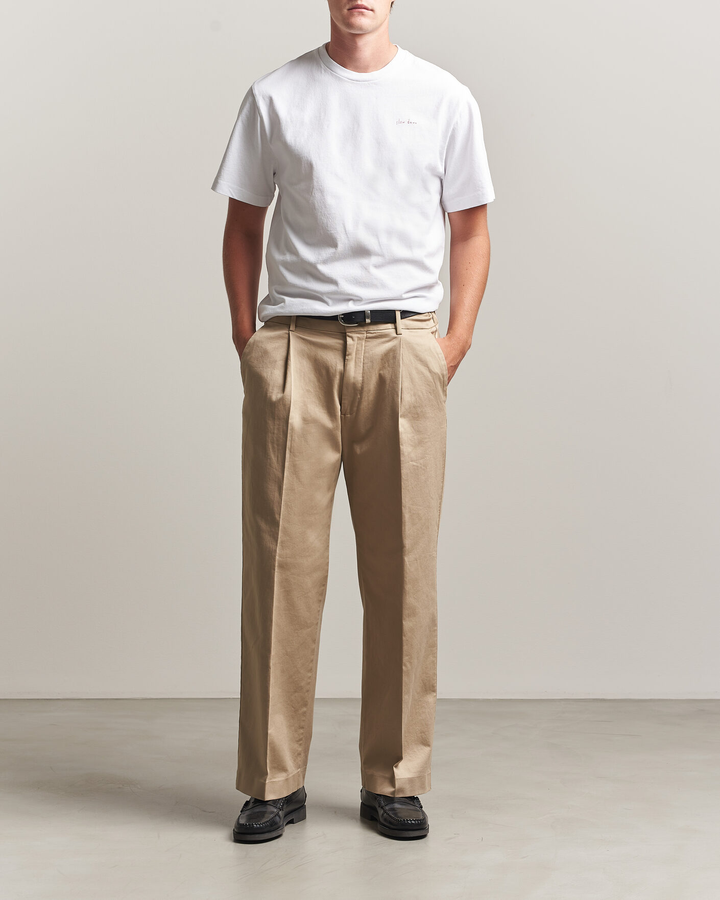 Heren | T-shirts | Forét | Haze T-Shirt White