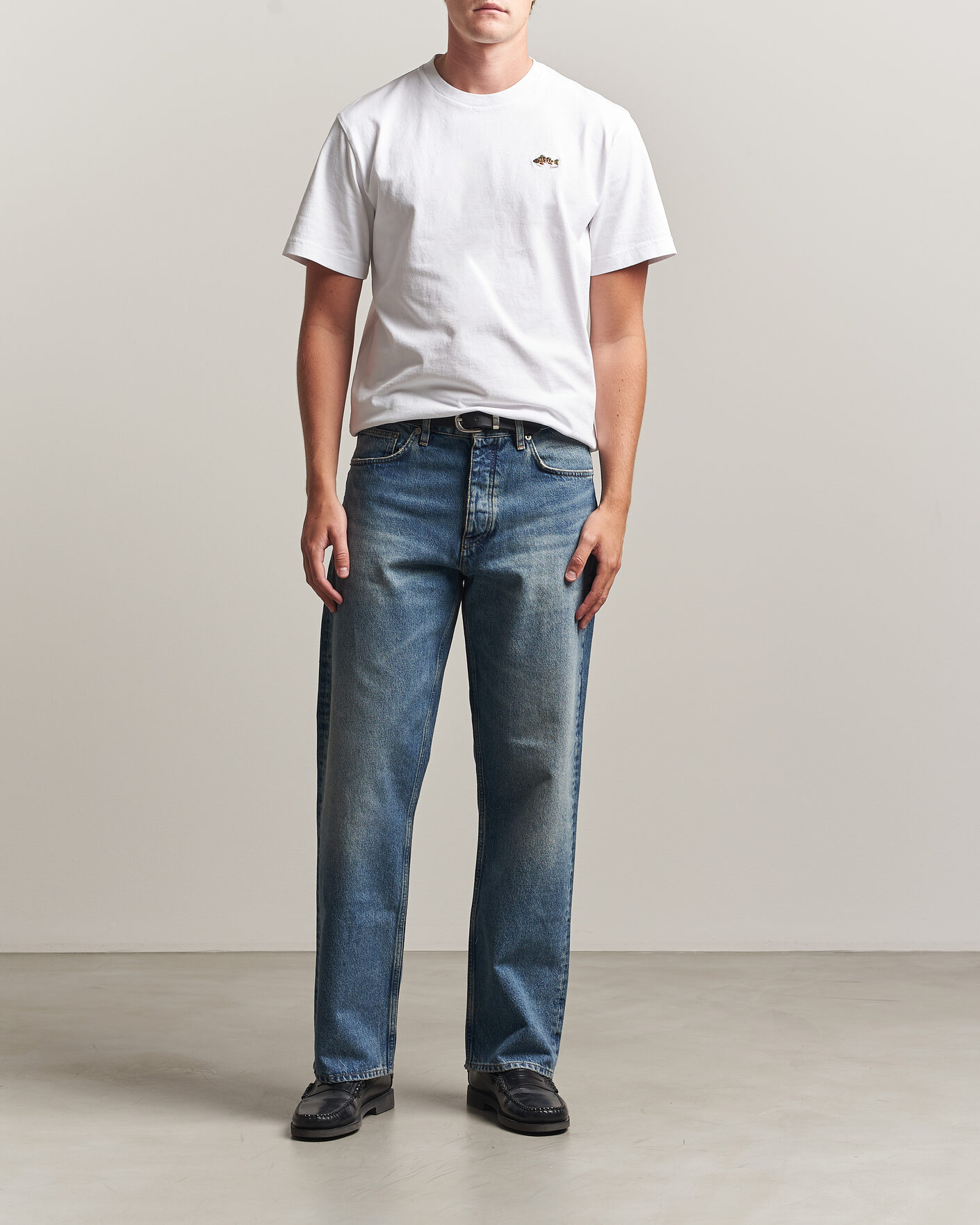 Heren | T-shirts | Forét | Perch T-Shirt White