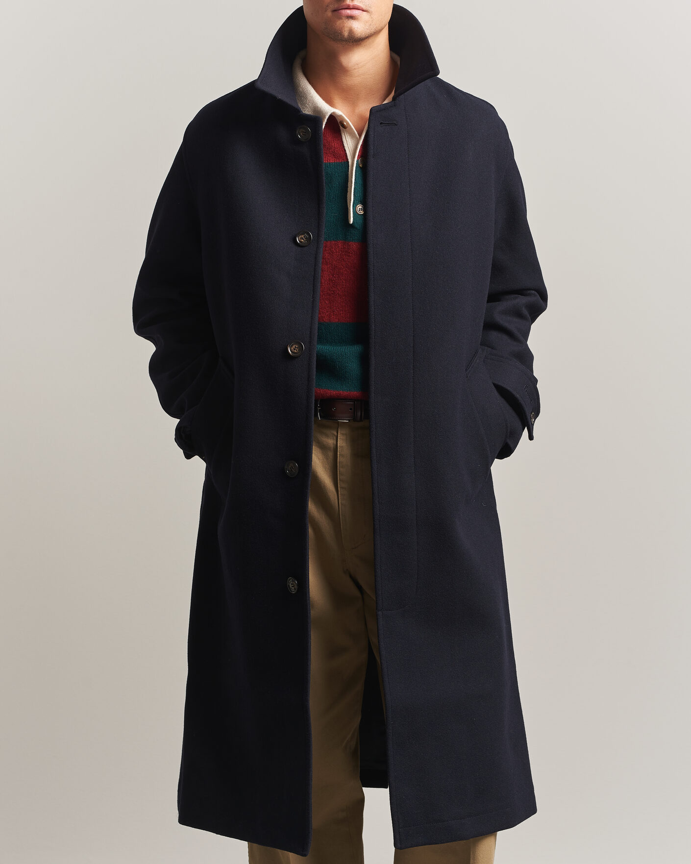Heren | Jassen | Forét | Pine Wool Coat Navy