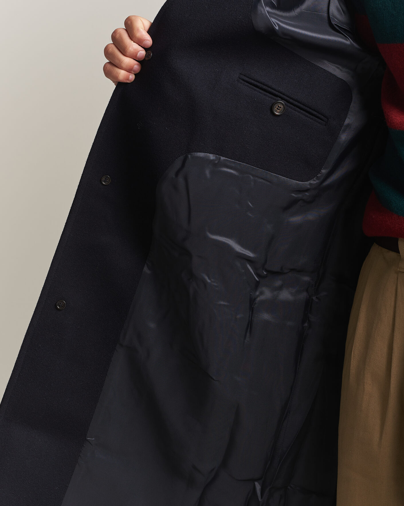 Heren | Jassen | Forét | Pine Wool Coat Navy