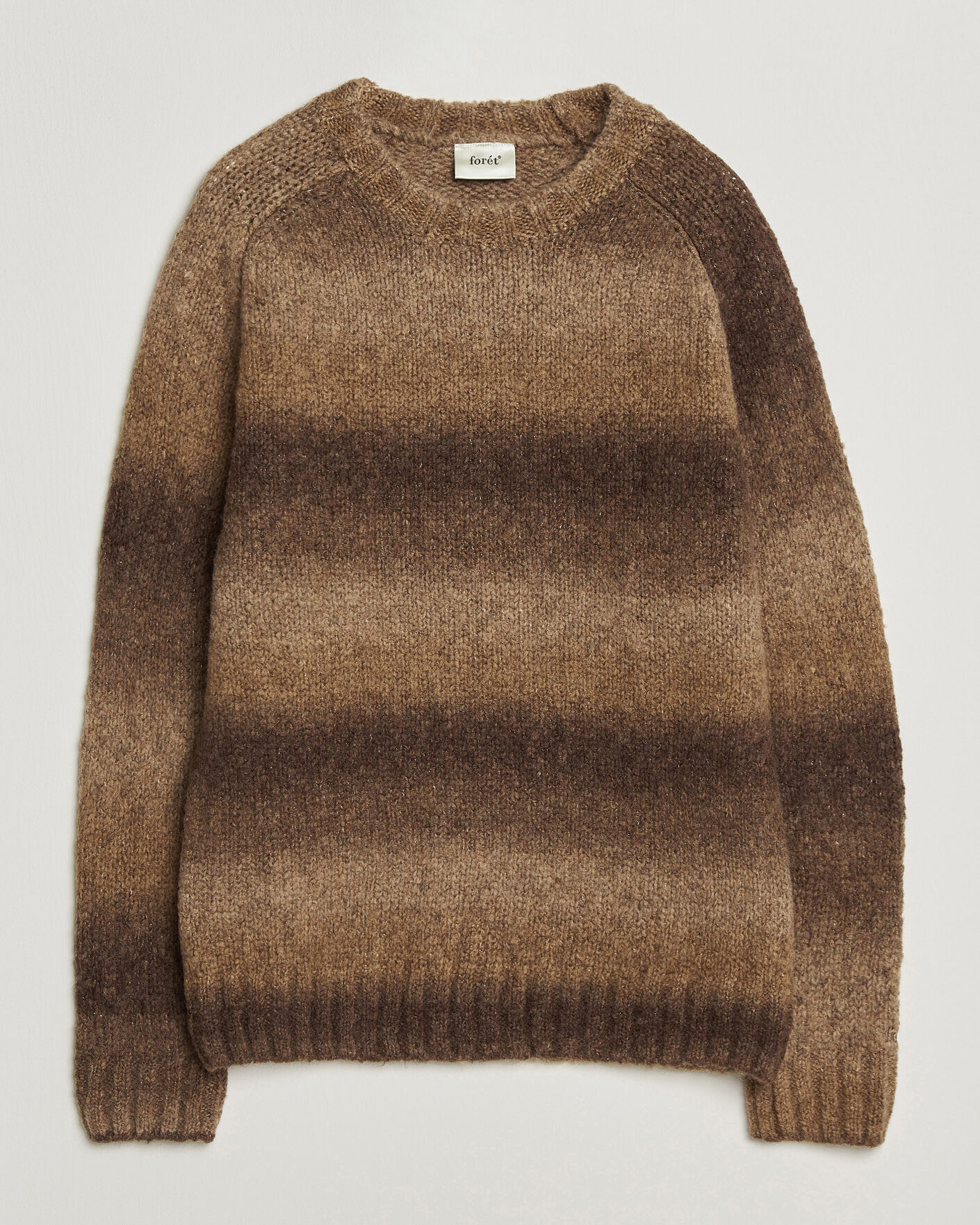 Heren | Truien | Forét | Space Yarn Crew Neck Brown