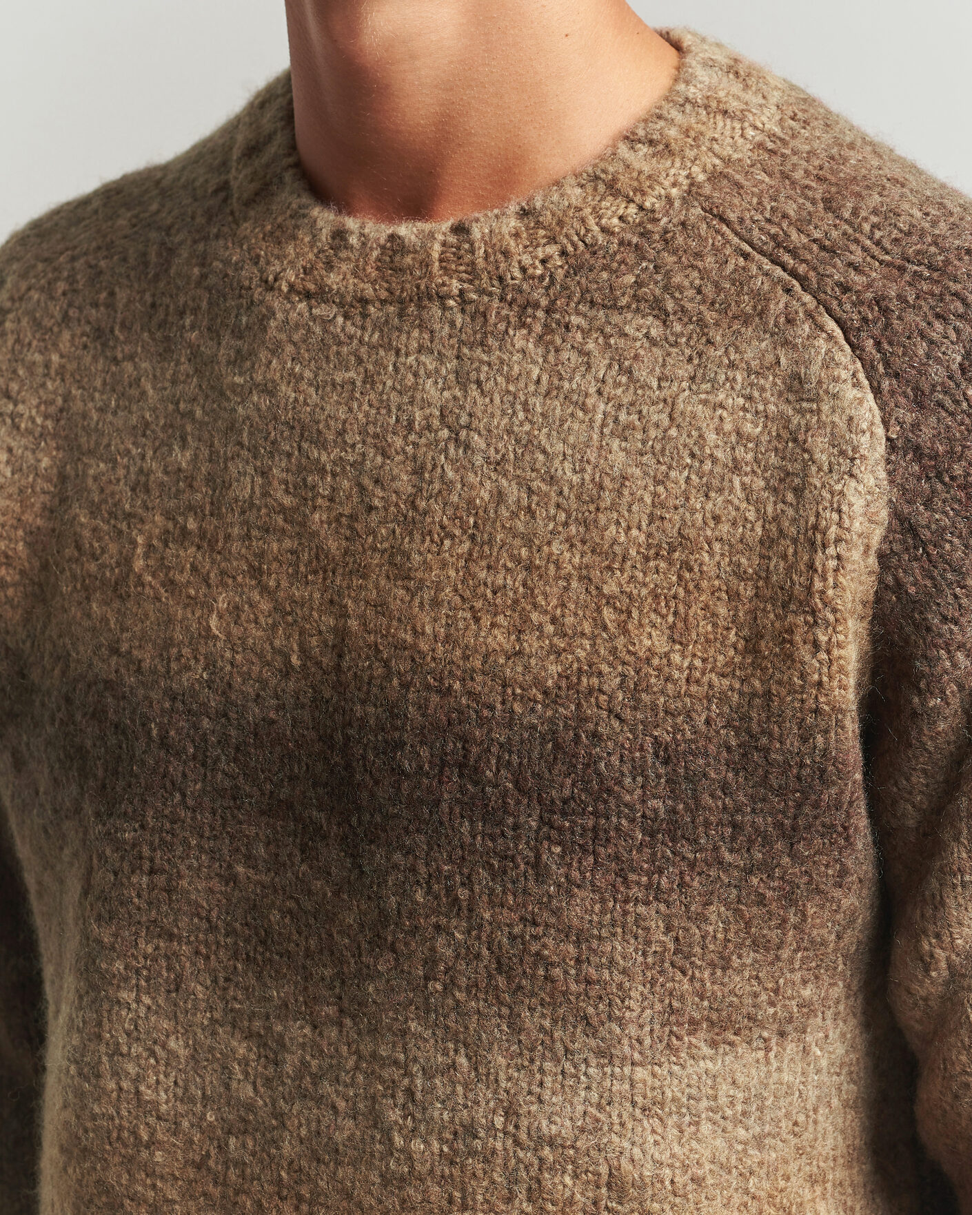 Heren | Truien | Forét | Space Yarn Crew Neck Brown