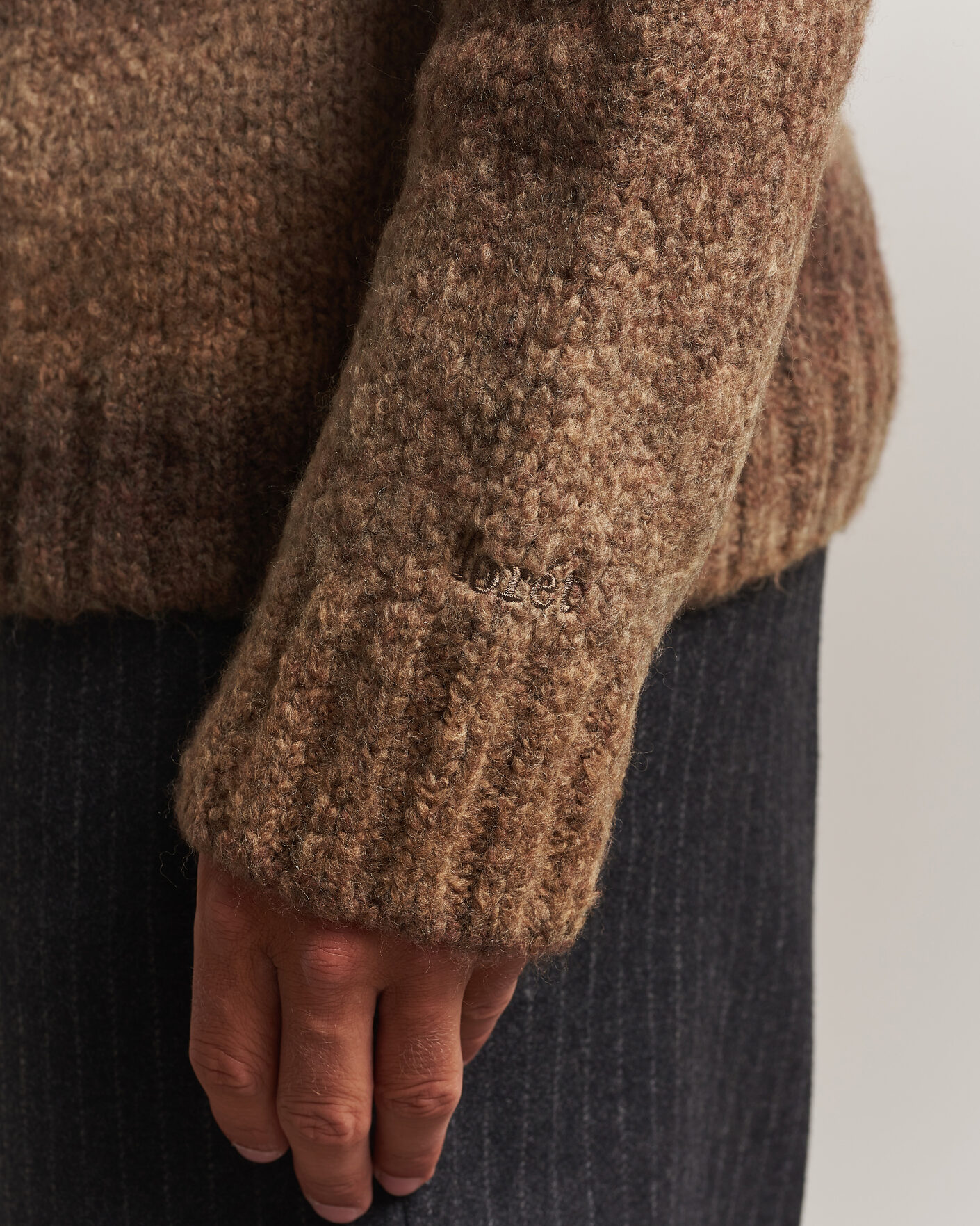 Heren | Truien | Forét | Space Yarn Crew Neck Brown