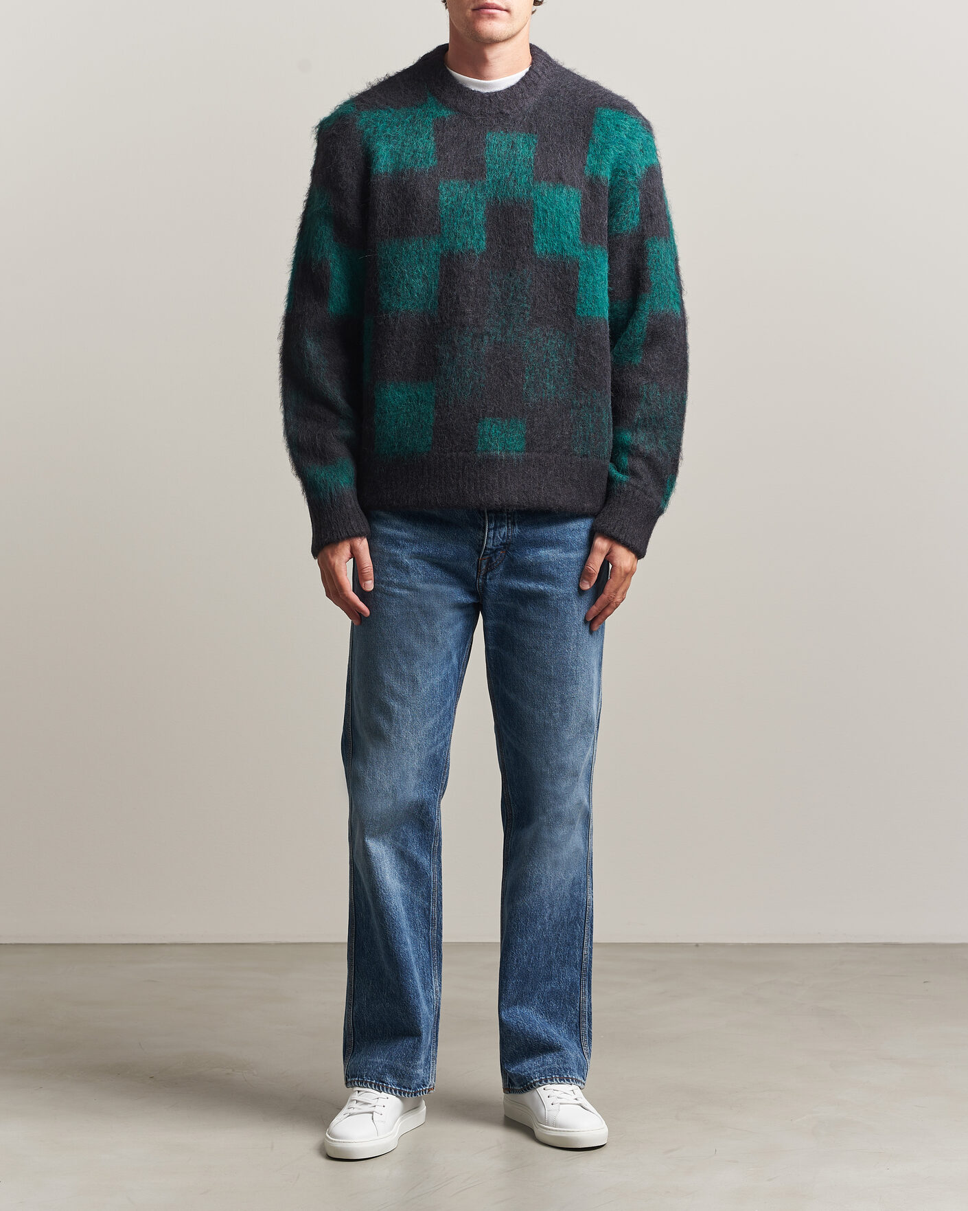 Heren | Truien | J.Lindeberg | Hank Graphic Knitted Sweater Forest Biome