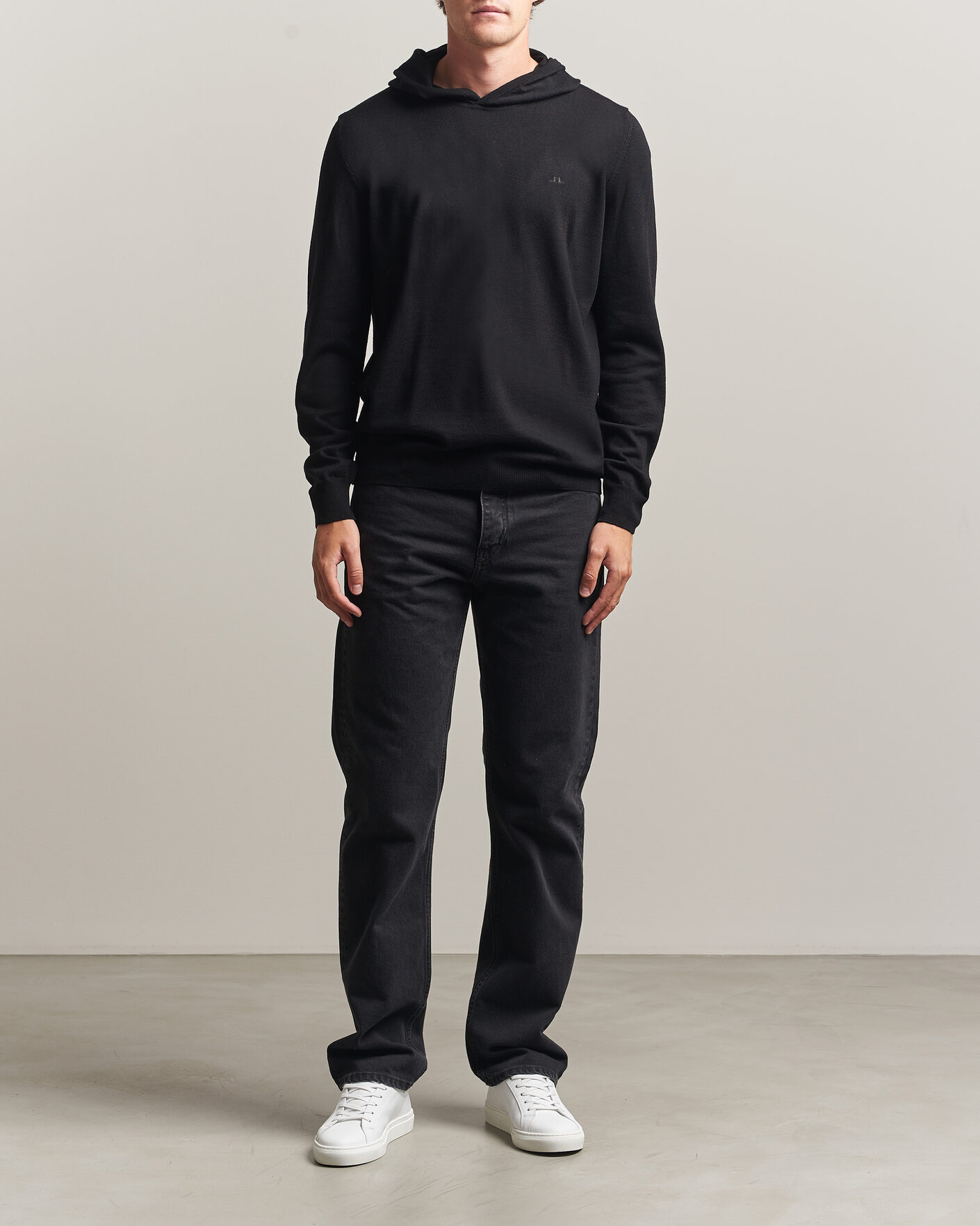 Heren | Truien | J.Lindeberg | Karl Merino Hoodie Black