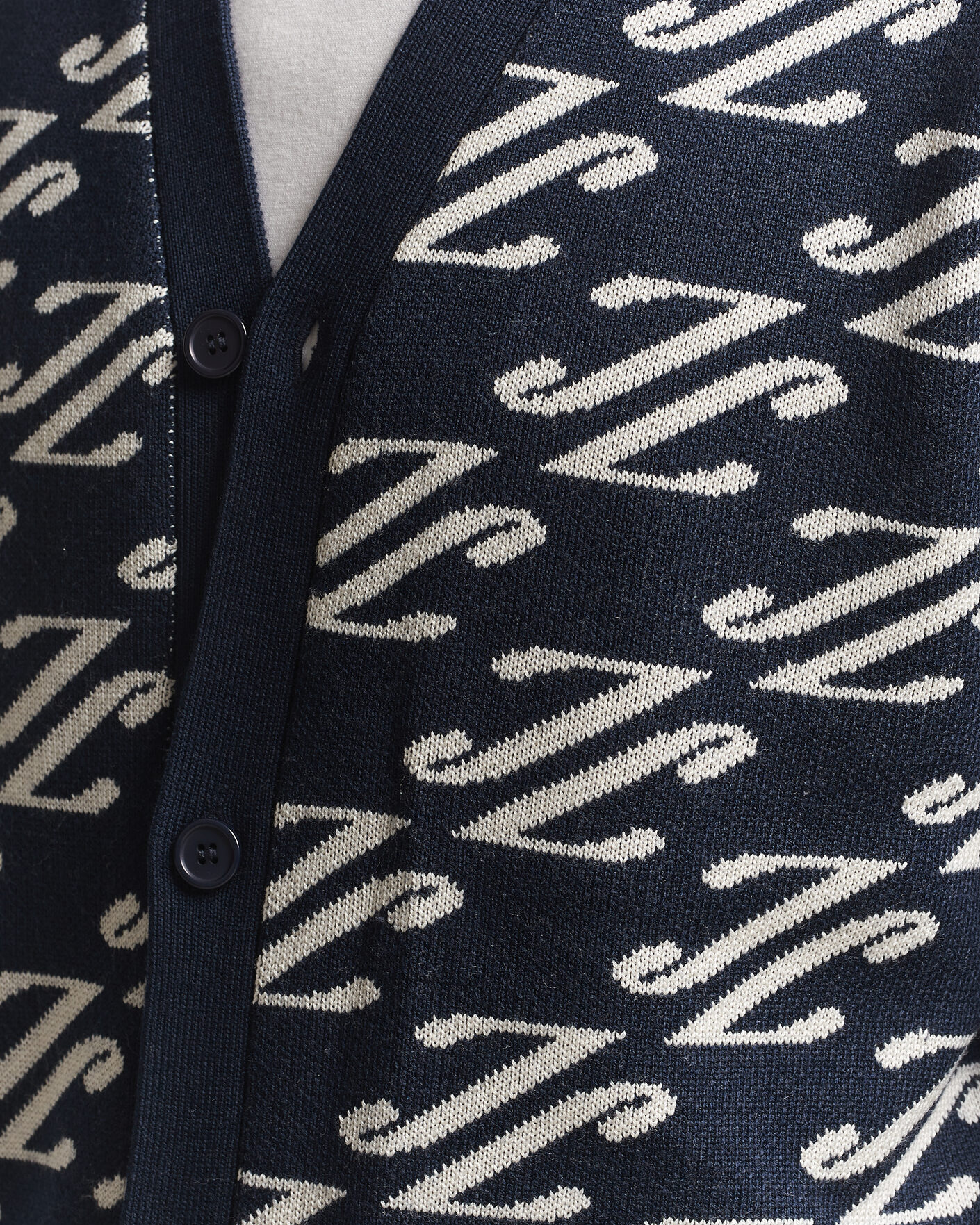 Heren | Truien | J.Lindeberg | Denny Jacquard Cardigan JL Navy