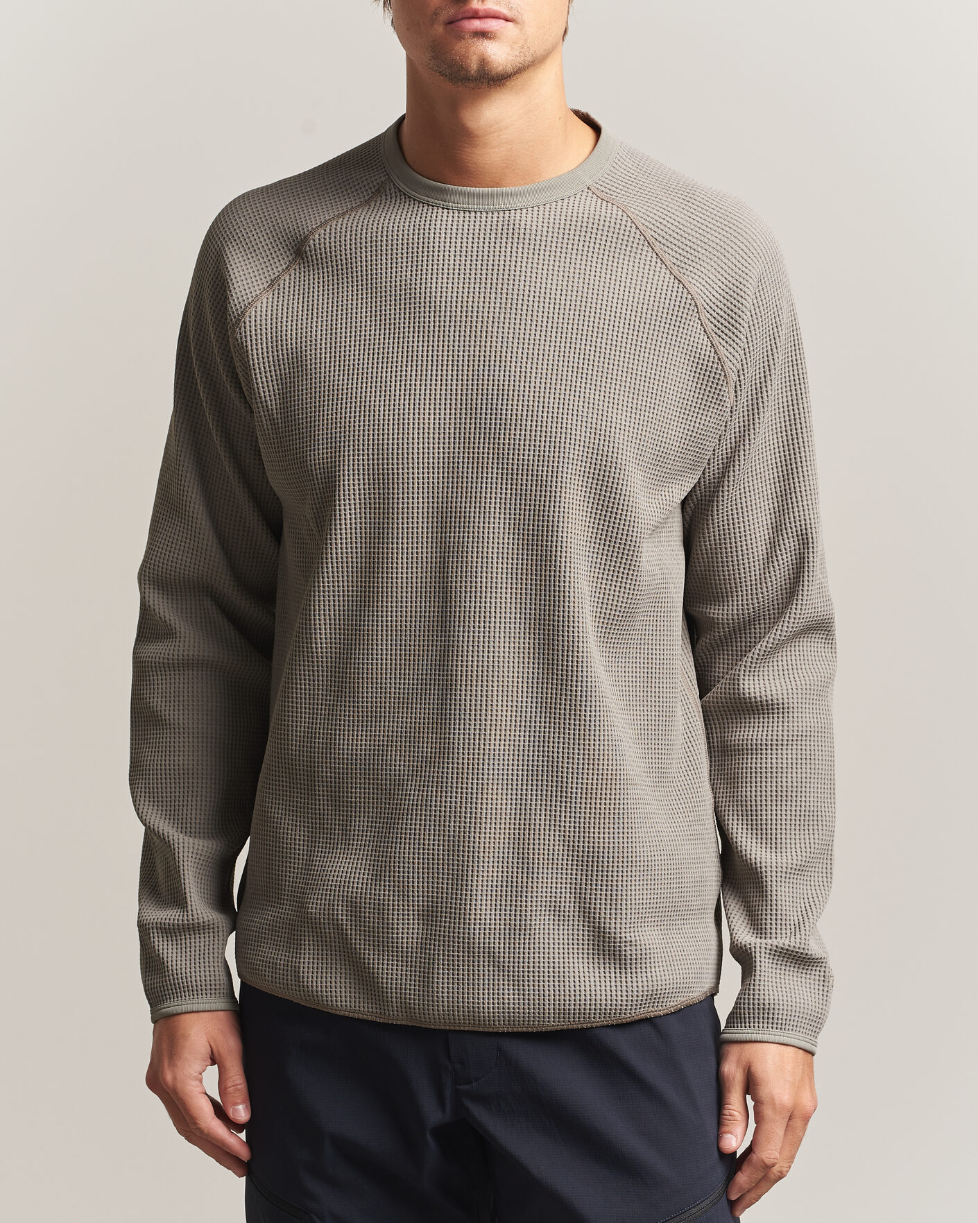 Heren | T-shirts | Goldwin | WF Light Long Sleeve T-Shirt Arid Beige