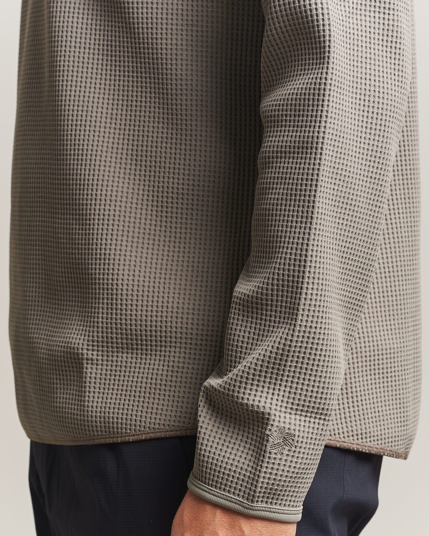 Heren | T-shirts | Goldwin | WF Light Long Sleeve T-Shirt Arid Beige