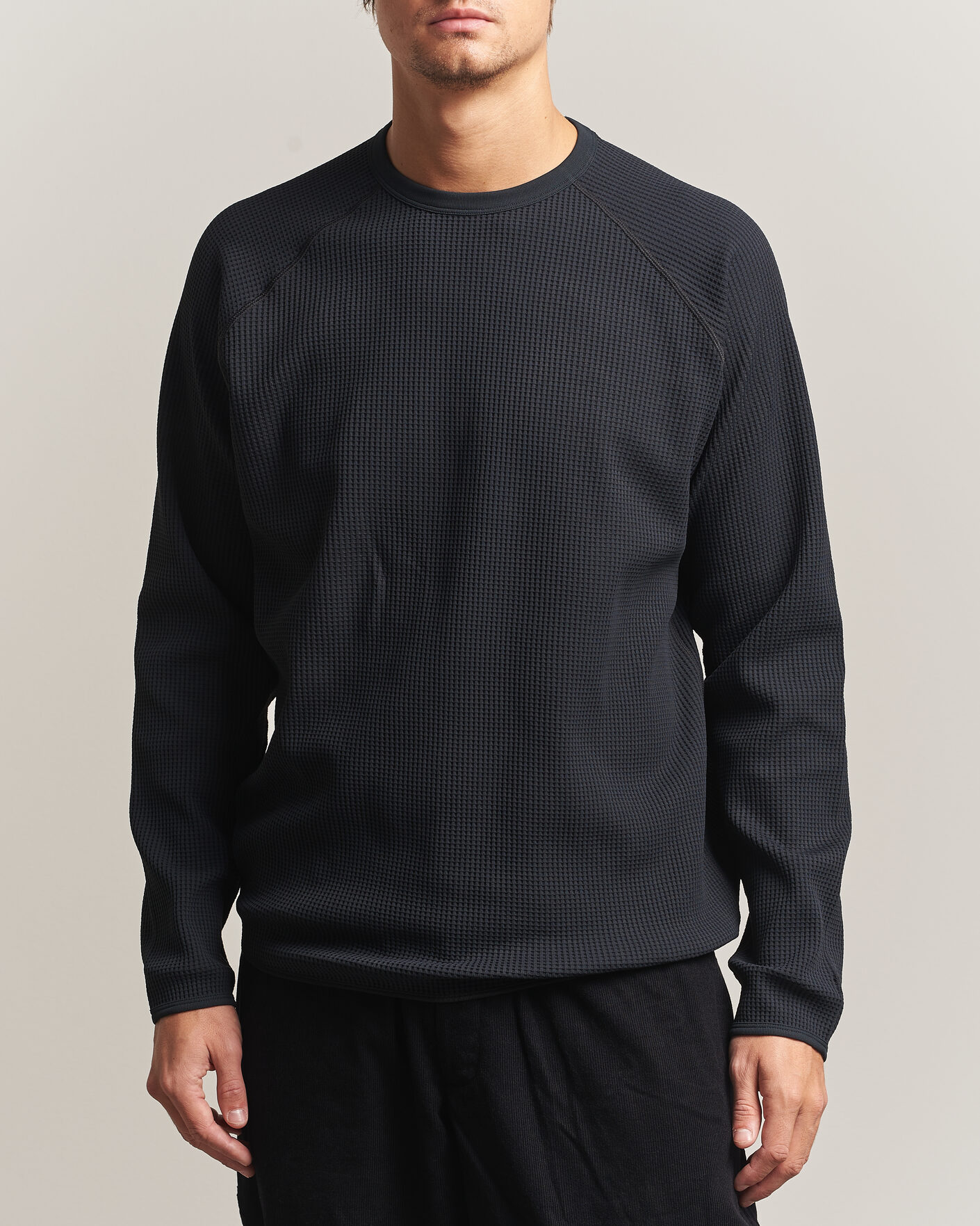 Heren | T-shirts | Goldwin | WF Light Long Sleeve T-Shirt Black
