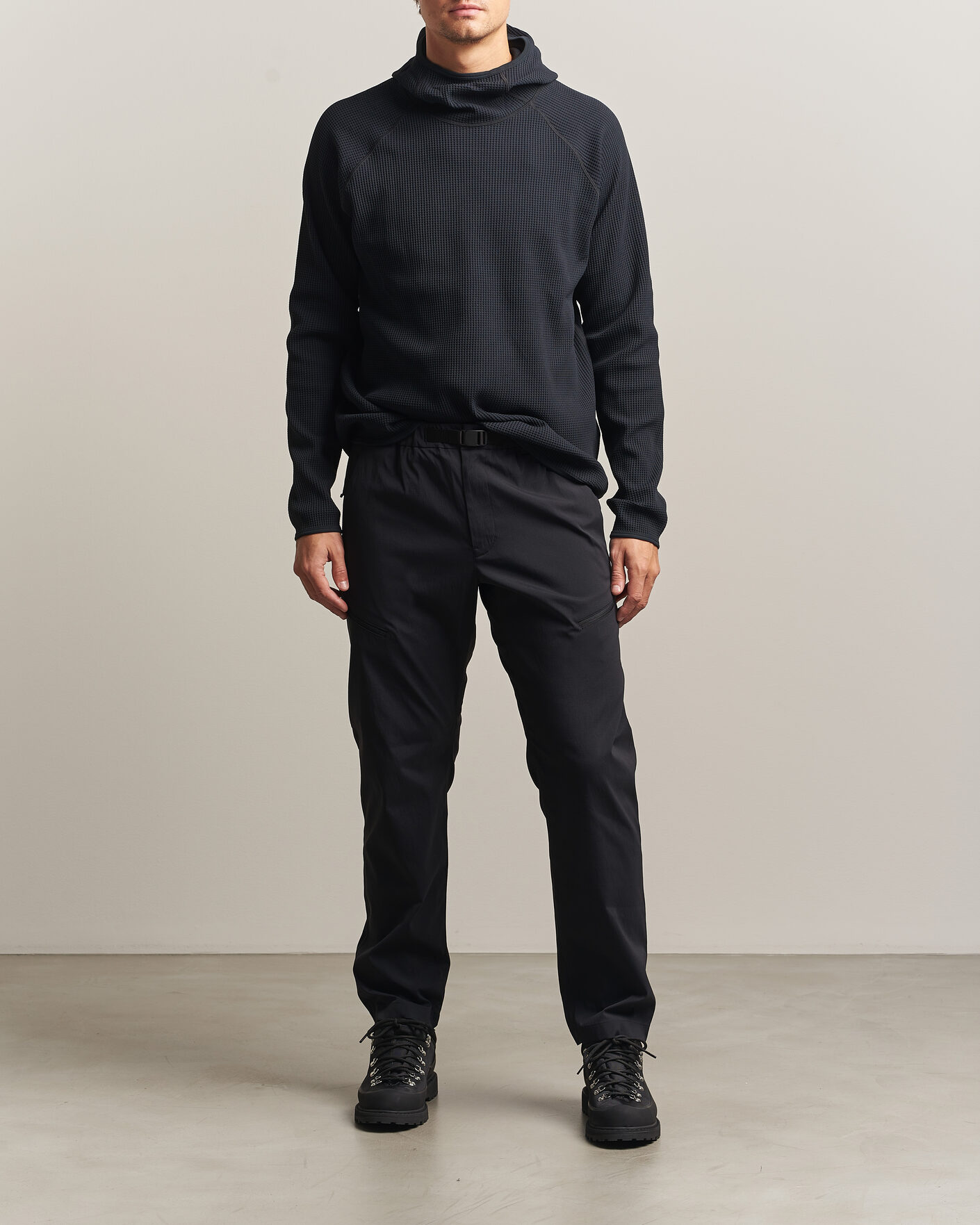 Heren | Truien | Goldwin | WF Light Long Sleeve Hoodie Black