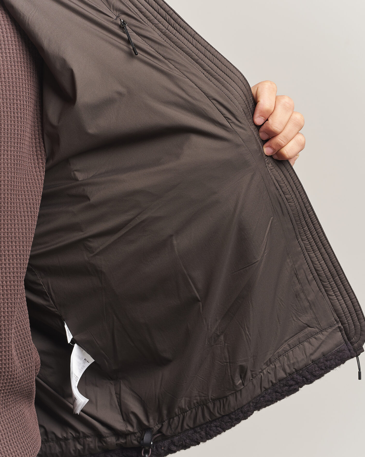 Heren | Truien | Goldwin | Deep Pile Fleece Jacket Espresso