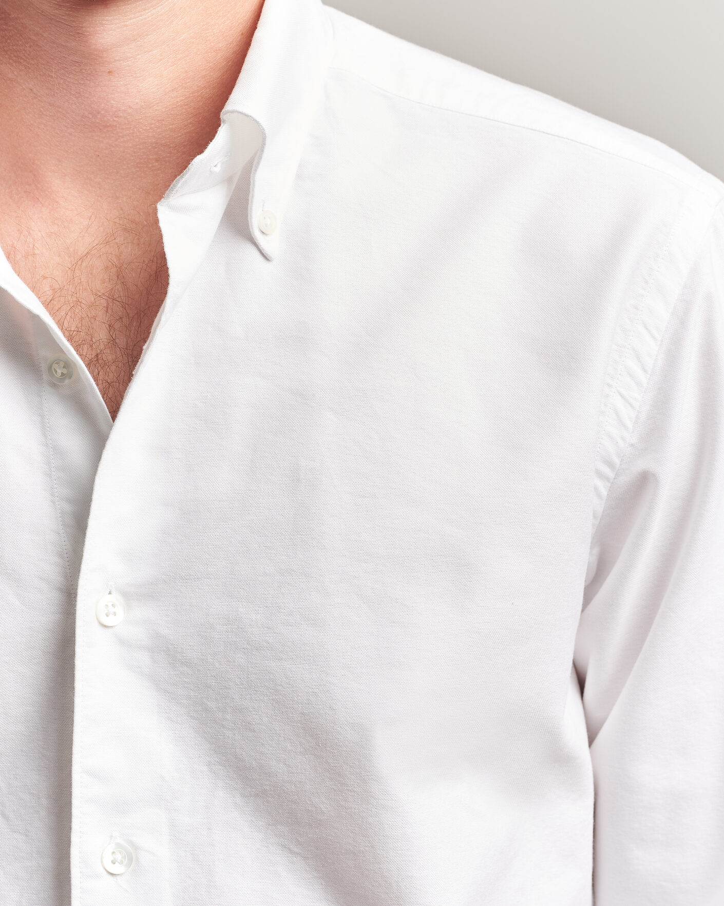 Heren | Overhemden | Grigio | Oxford Button Down Shirt White
