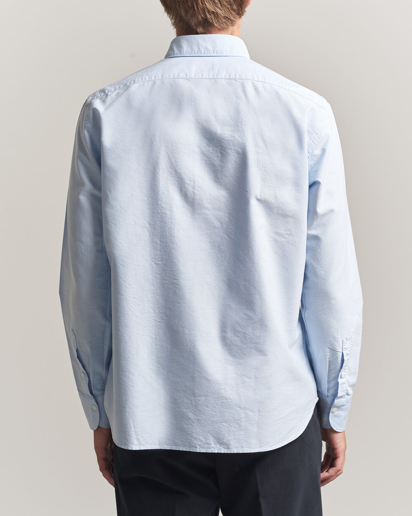 Heren | Overhemden | Grigio | Oxford Button Down Shirt Light Blue