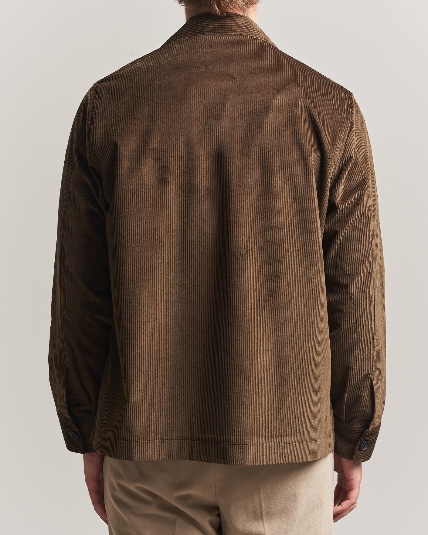 Heren | Overhemden | Grigio | Corduroy Overshirt Dark Brown