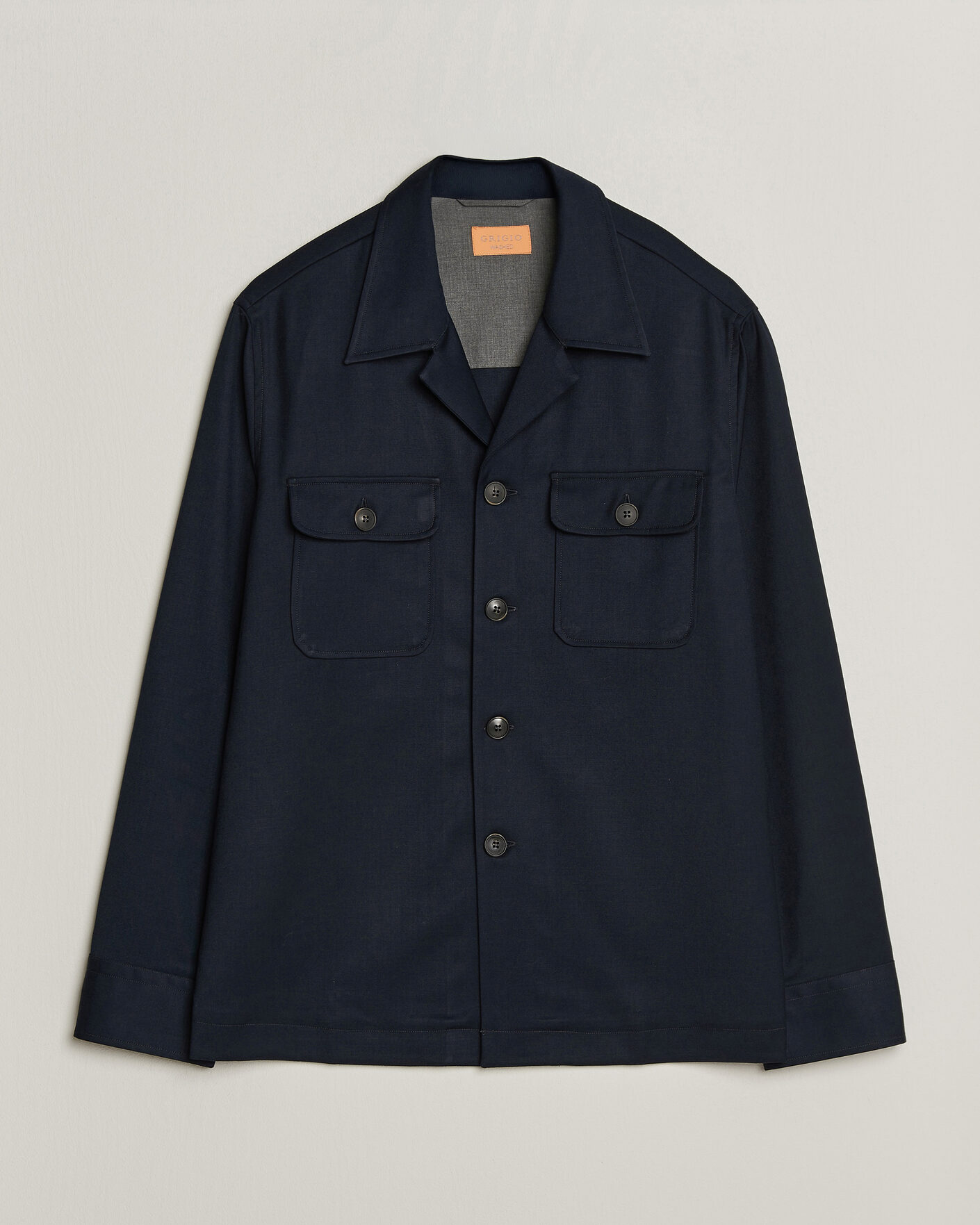 Heren | Overhemden | Grigio | Twill Overshirt Navy