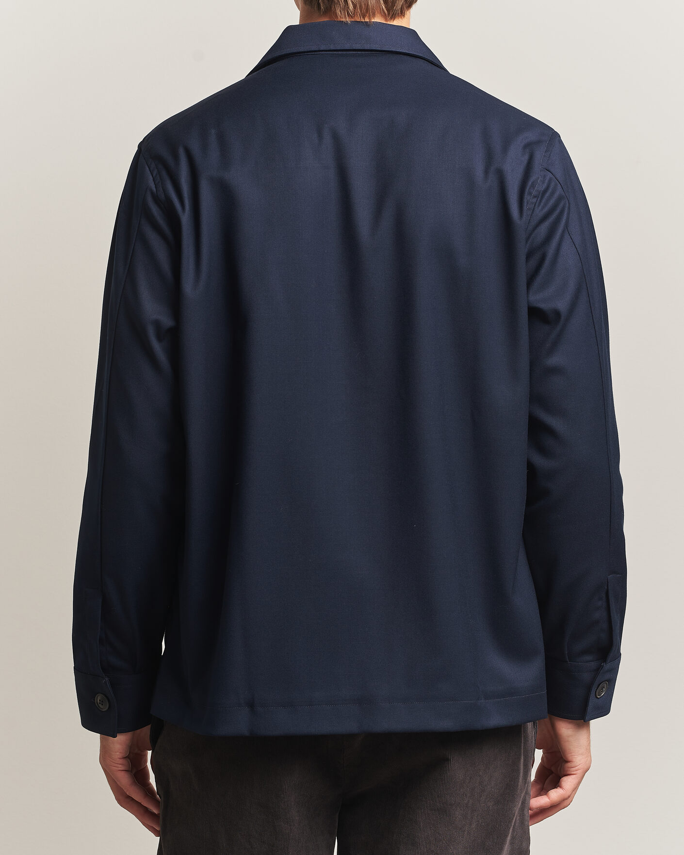 Heren | Overhemden | Grigio | Twill Overshirt Navy