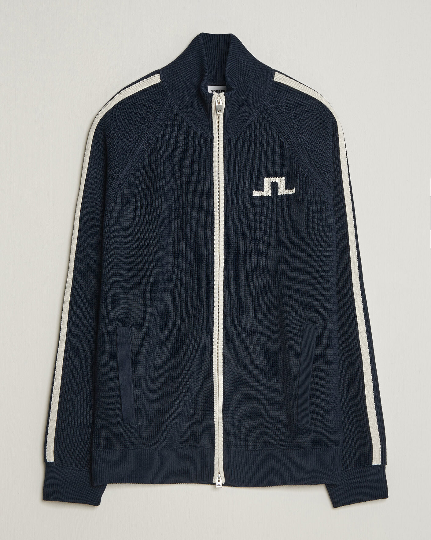 Heren | Truien | J.Lindeberg | Craig Knitted Full Zip JL Navy