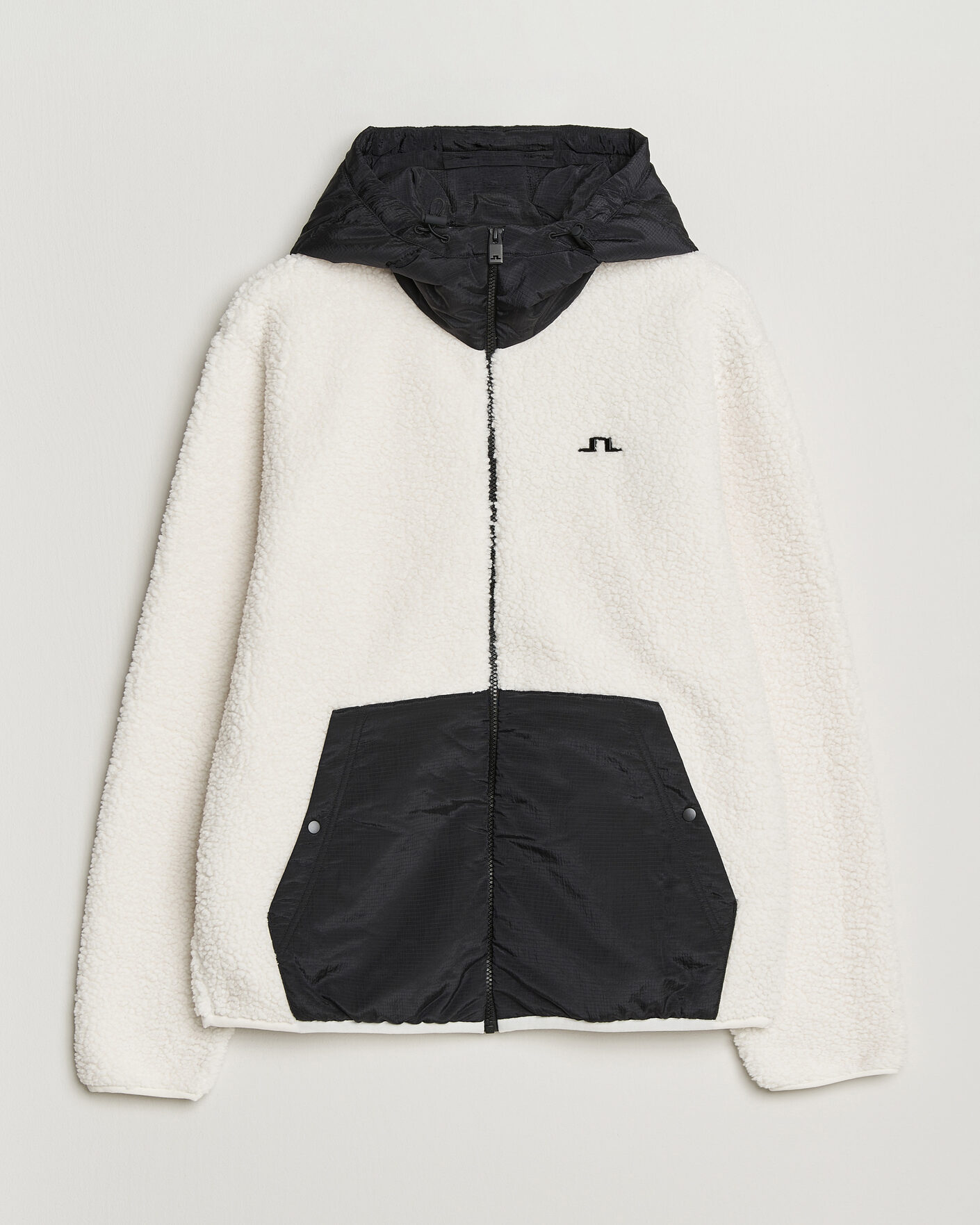 Heren | Truien | J.Lindeberg | Varek Hybrid Hooded Full Zip Tofu