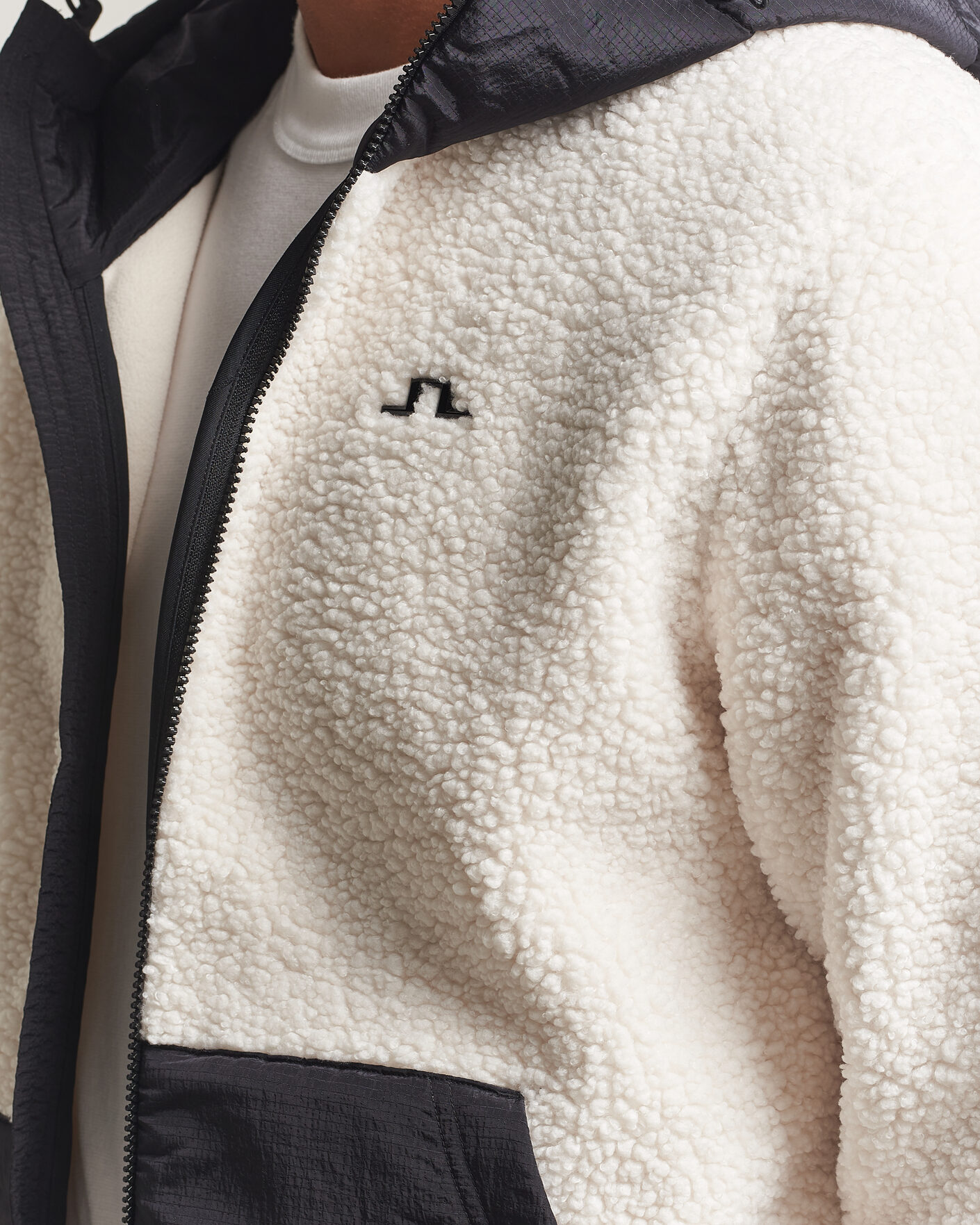 Heren | Truien | J.Lindeberg | Varek Hybrid Hooded Full Zip Tofu