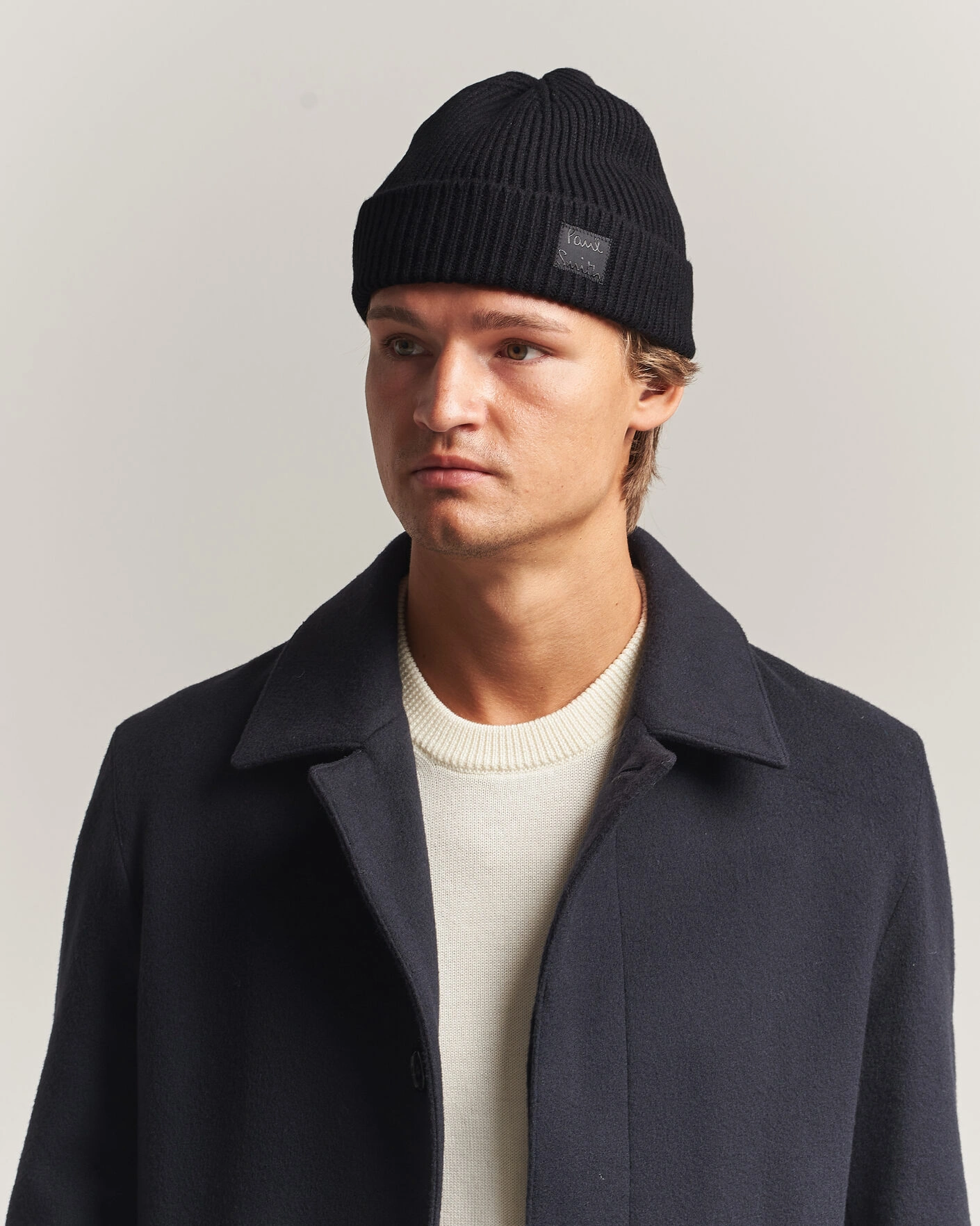 Heren | Mutsen | Paul Smith | Cashmere Beanie Black