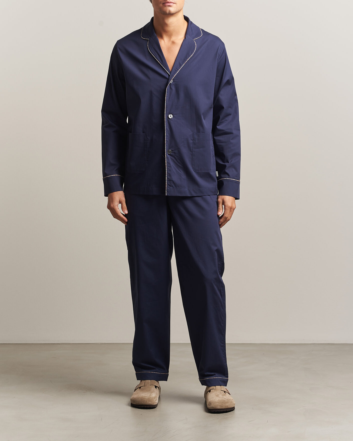 Heren | Pyjama's en gewaden | Paul Smith | Signature Piped Pyjama Set Navy
