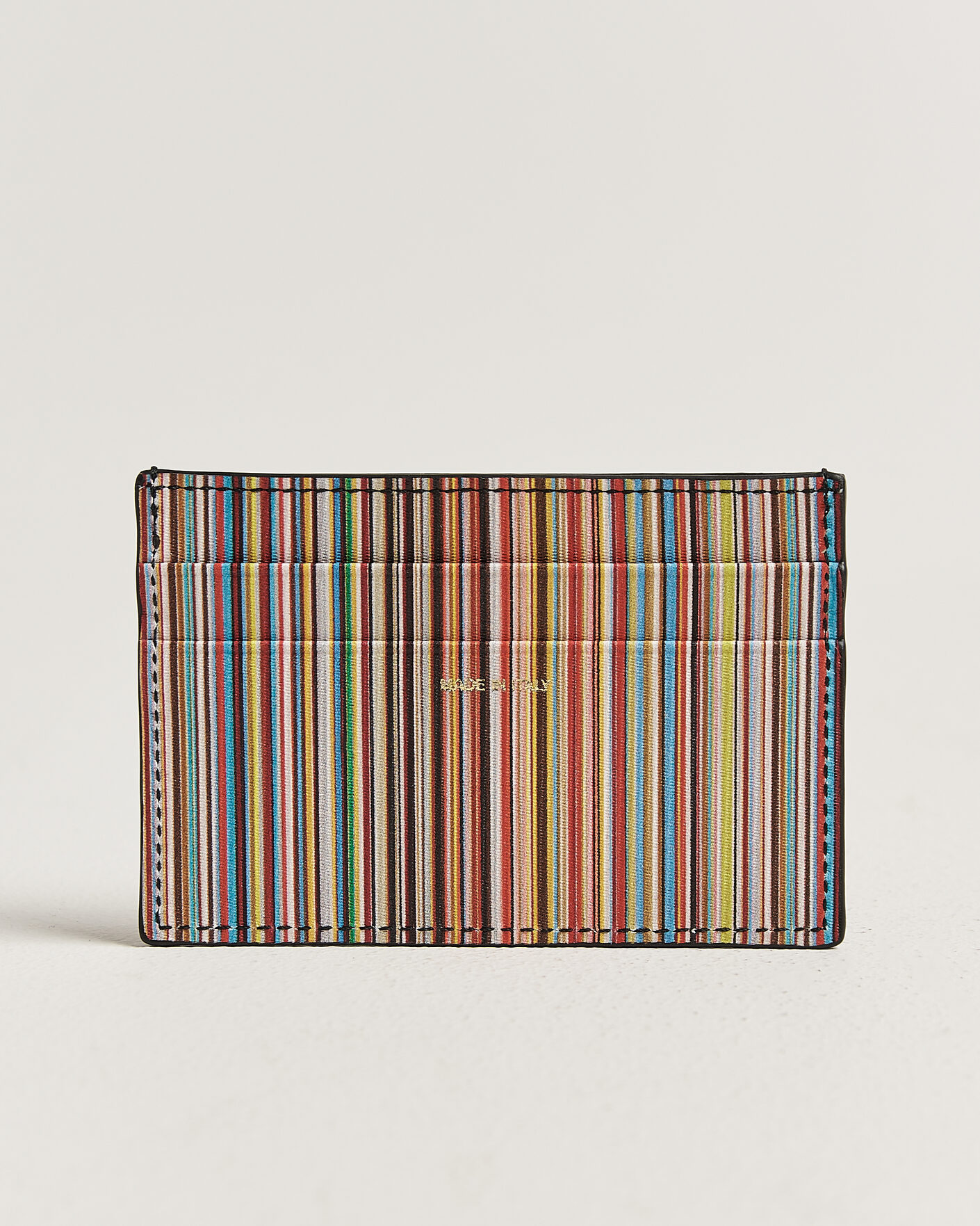 Heren | Portemonnees | Paul Smith | Signature Stripe Card Holder Black