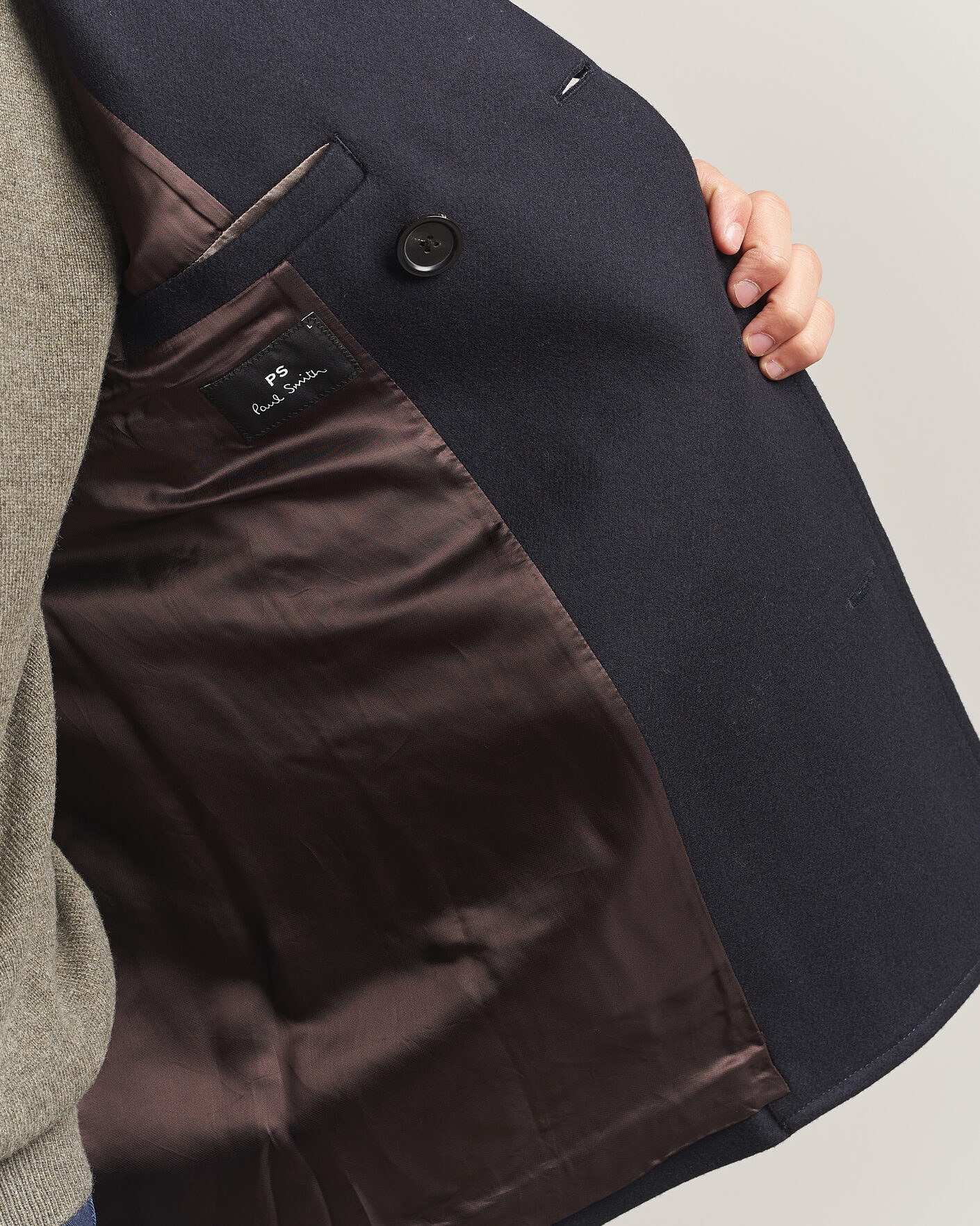 Heren | Jassen | PS Paul Smith | Wool Peacoat Navy