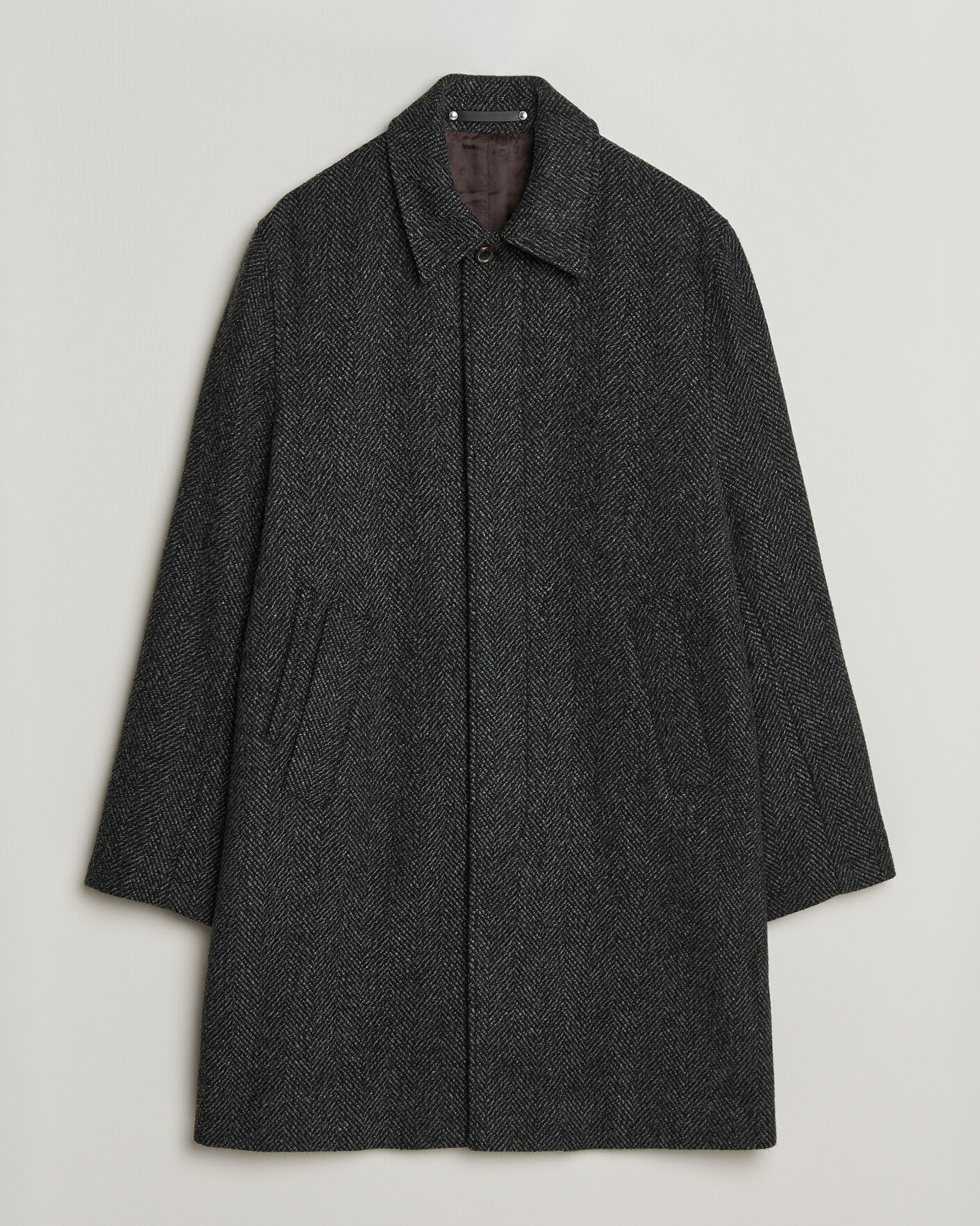 Heren | Jassen | PS Paul Smith | Wool Herringbone Coat Black