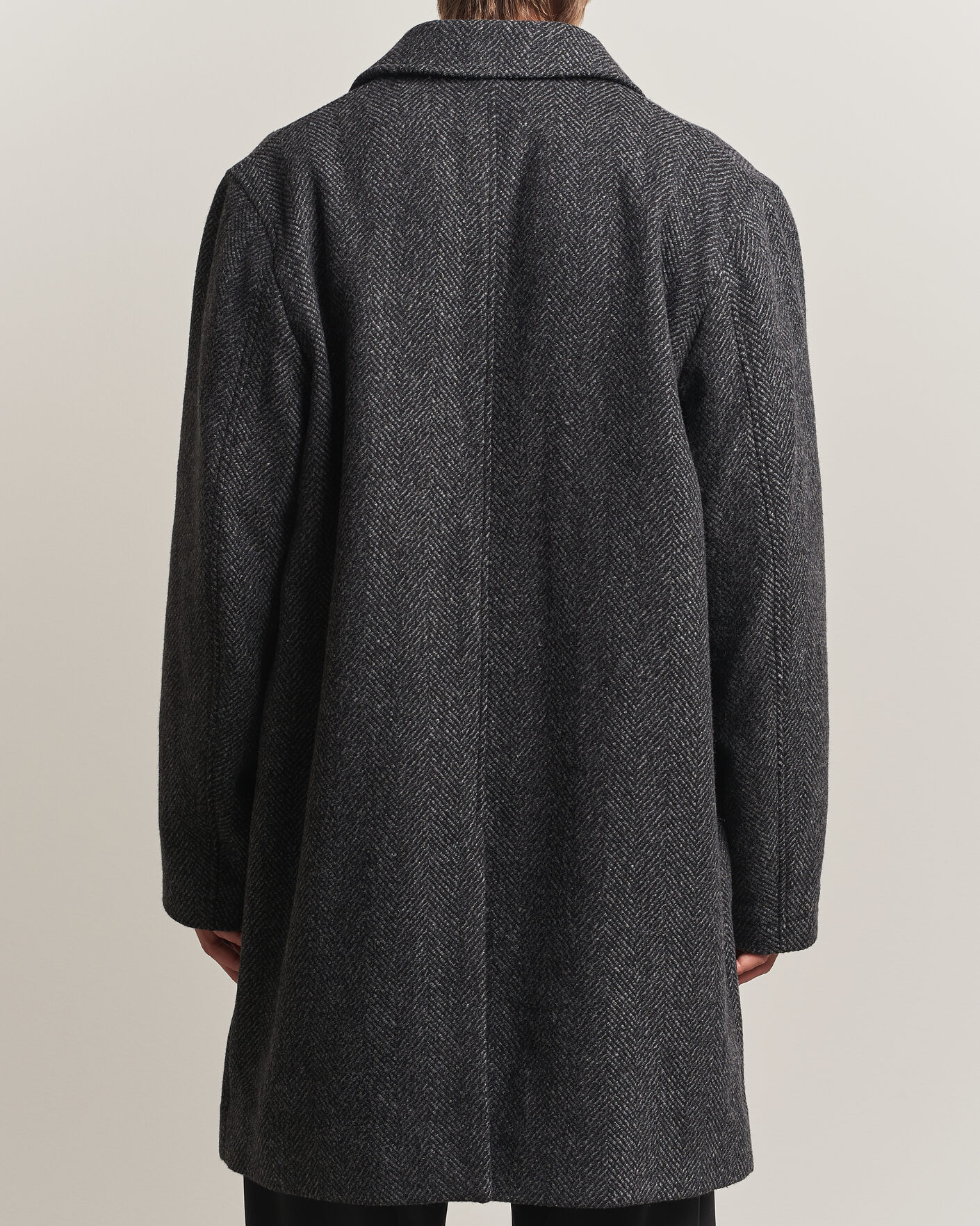 Heren | Jassen | PS Paul Smith | Wool Herringbone Coat Black