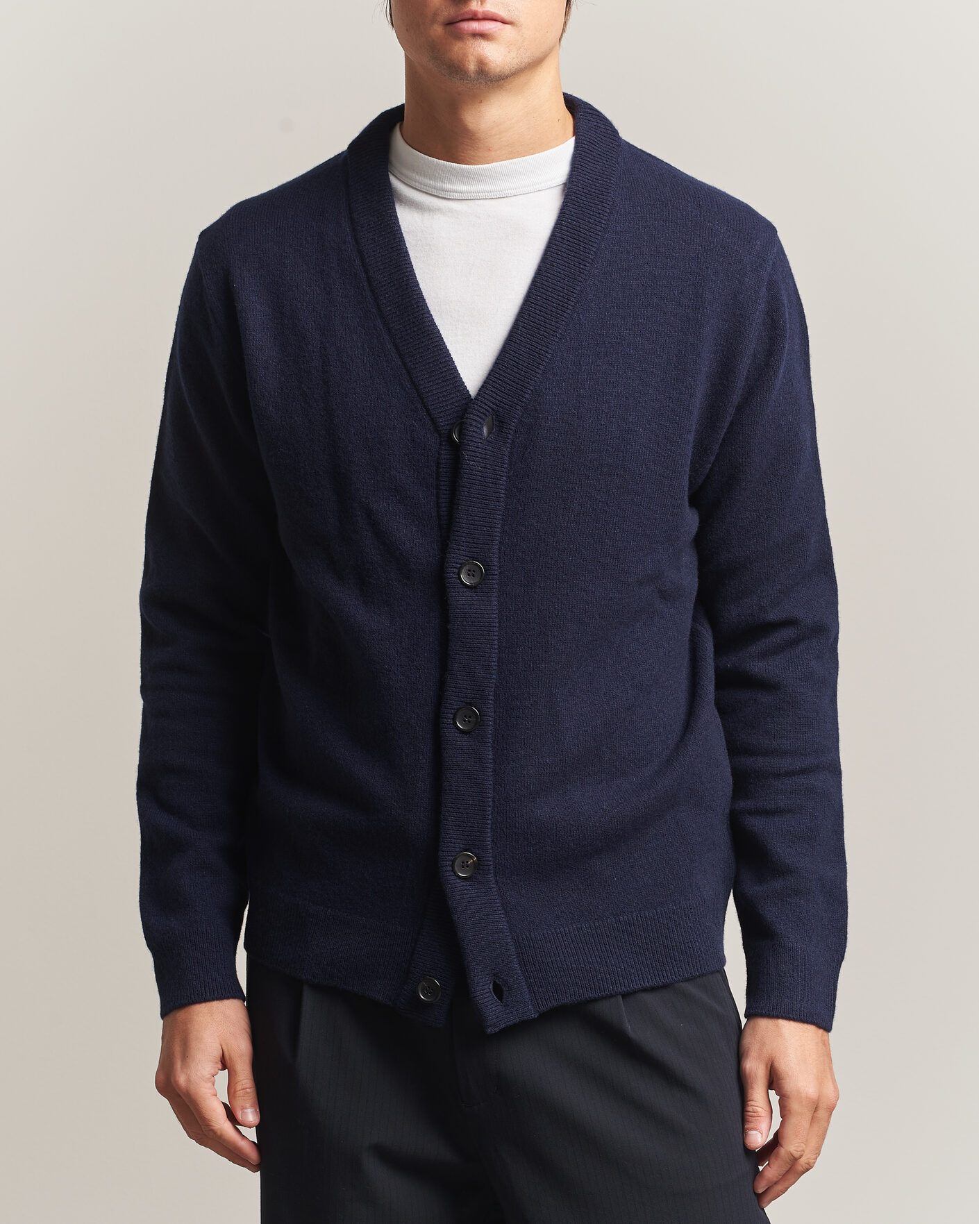 Heren | Truien | PS Paul Smith | Wool Knitted Cardigan Navy
