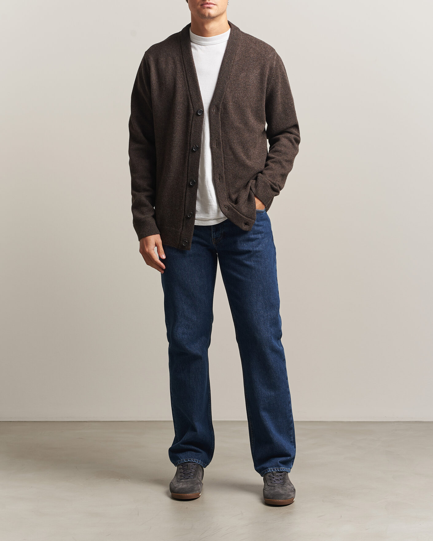 Heren | Truien | PS Paul Smith | Wool Knitted Cardigan Brown