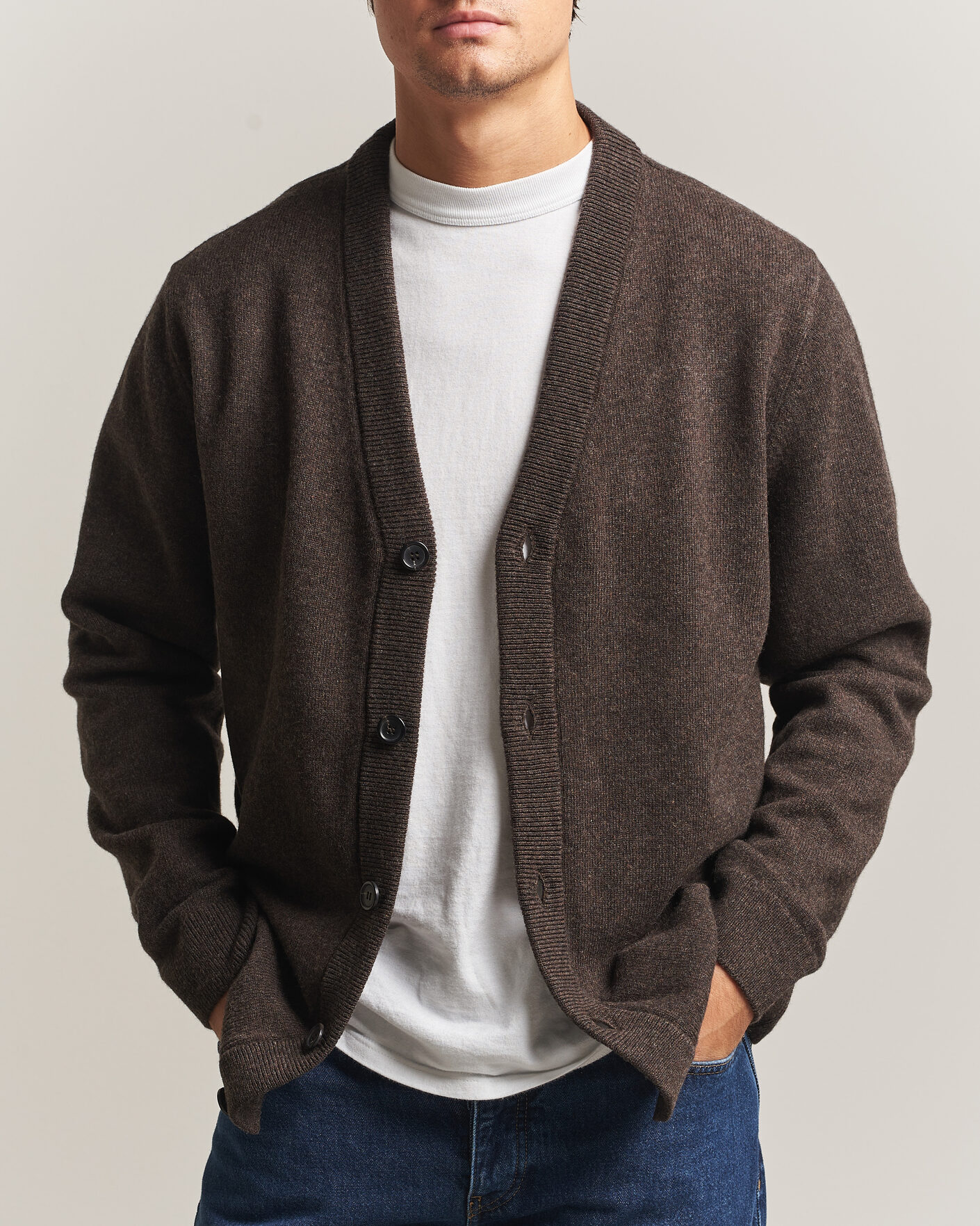 Heren | Truien | PS Paul Smith | Wool Knitted Cardigan Brown