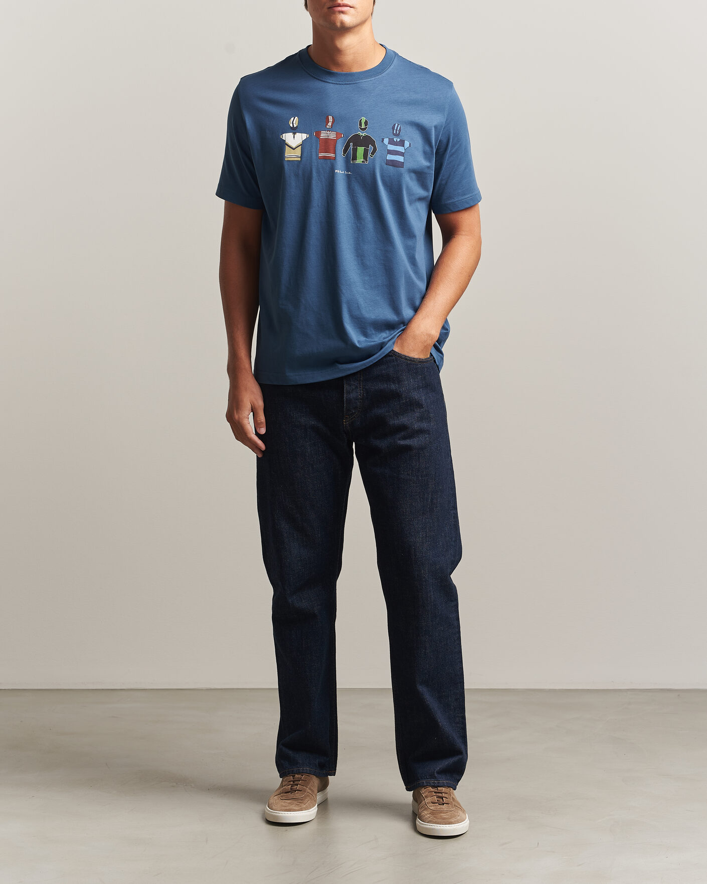 Heren | T-shirts | PS Paul Smith | Cycle Jersey's Crew Neck T-Shirt Blue