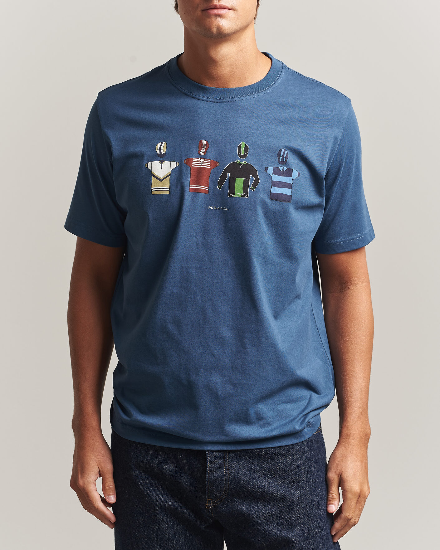 Heren | T-shirts | PS Paul Smith | Cycle Jersey's Crew Neck T-Shirt Blue