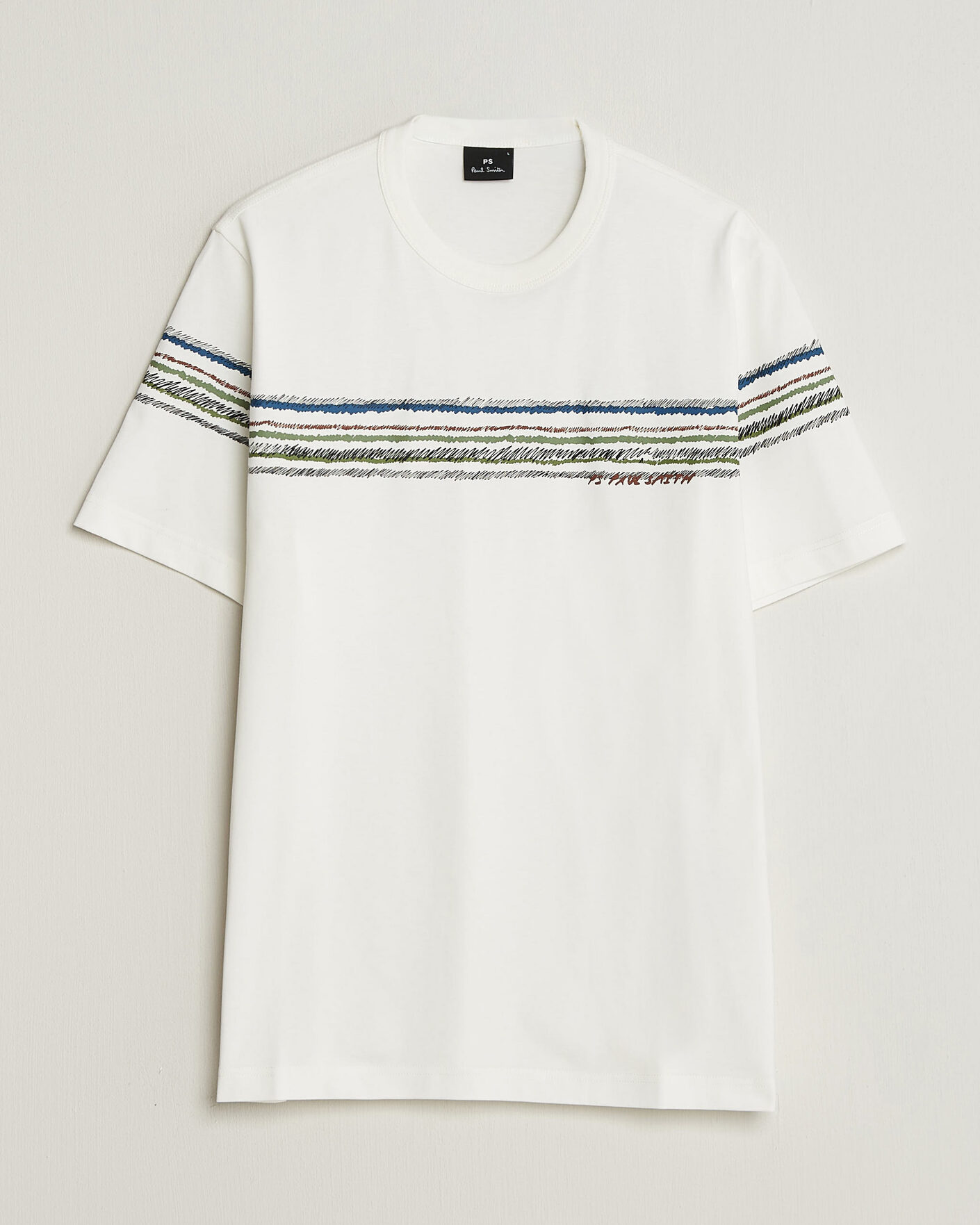 Heren | T-shirts | PS Paul Smith | Stripes Crew Neck T-Shirt White