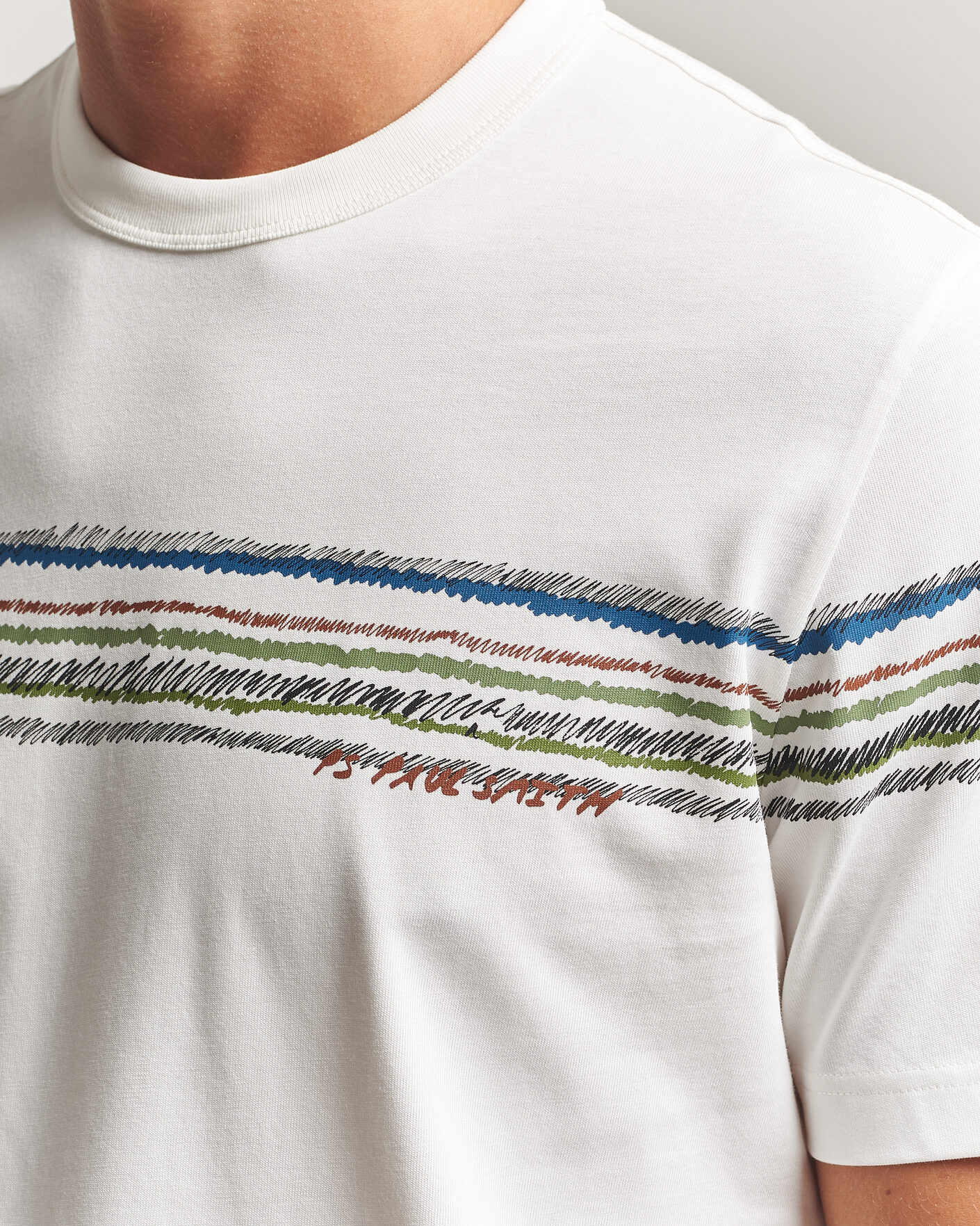 Heren | T-shirts | PS Paul Smith | Stripes Crew Neck T-Shirt White